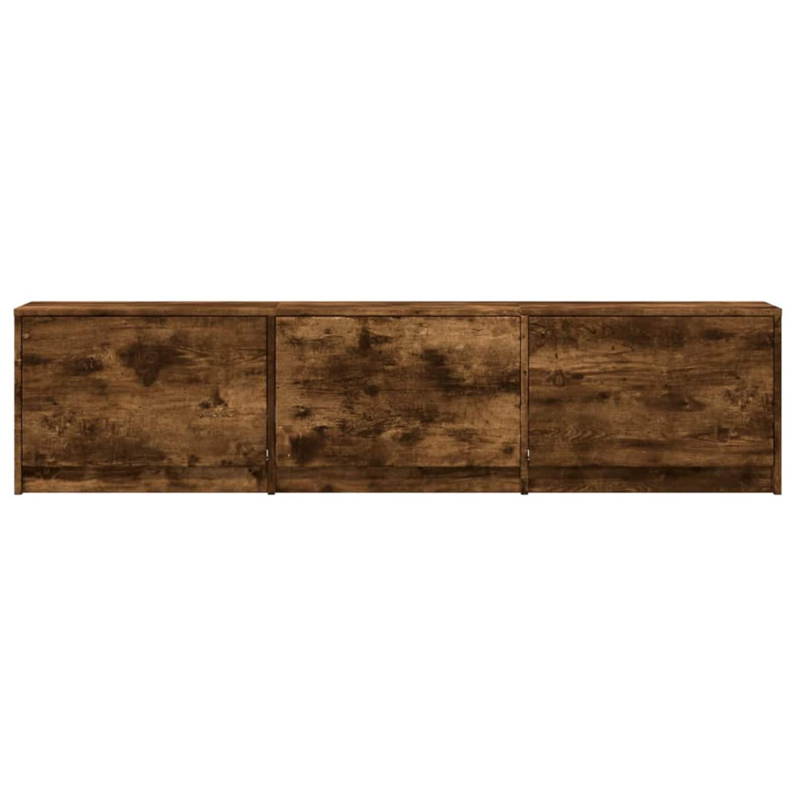 TV-kast met LED Gerookt eiken 165 x 34 x 40 cm Bewerkt hout is nu te koop bij PeponiXL, paradijselijk wonen!