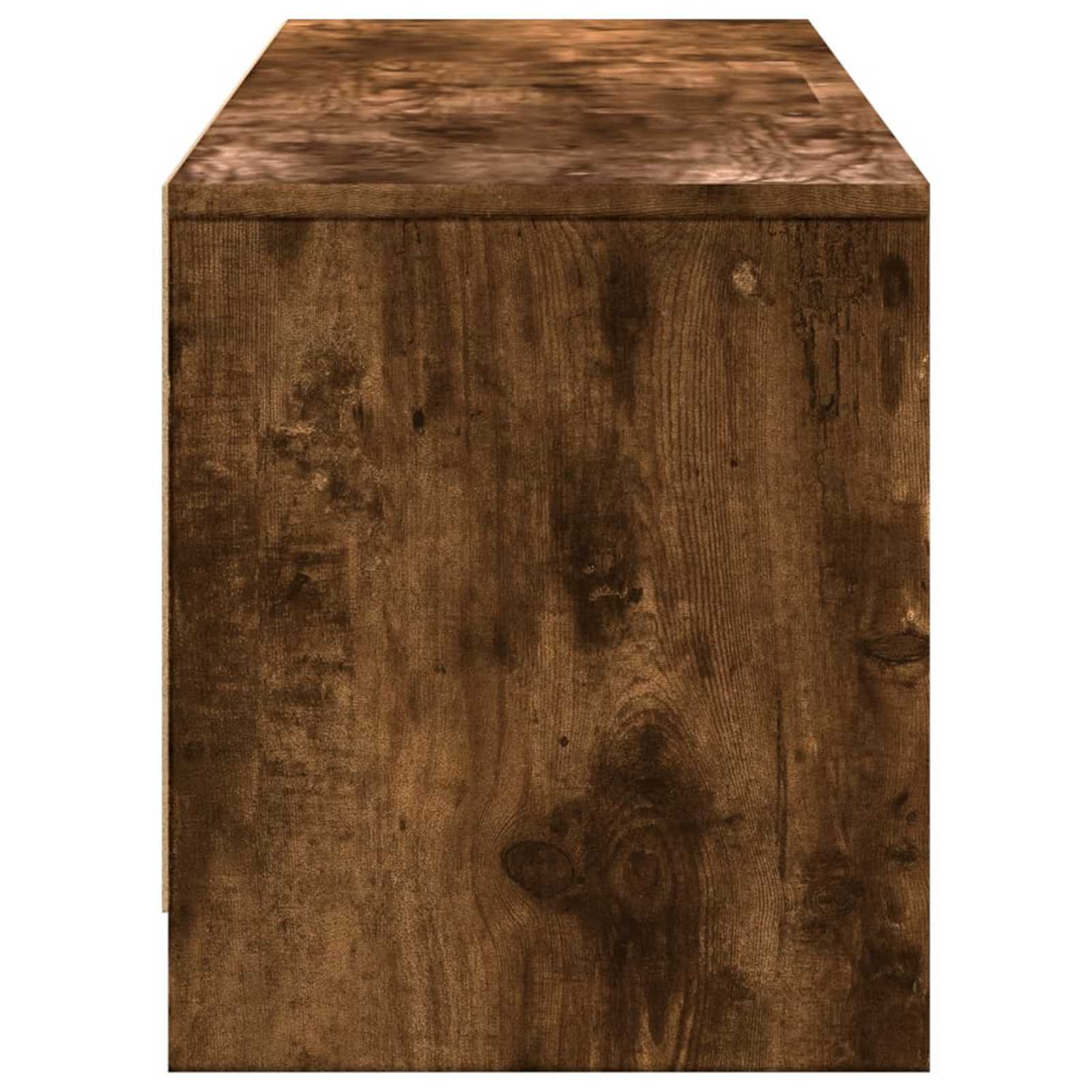 TV-kast met LED Gerookt eiken 165 x 34 x 40 cm Bewerkt hout is nu te koop bij PeponiXL, paradijselijk wonen!