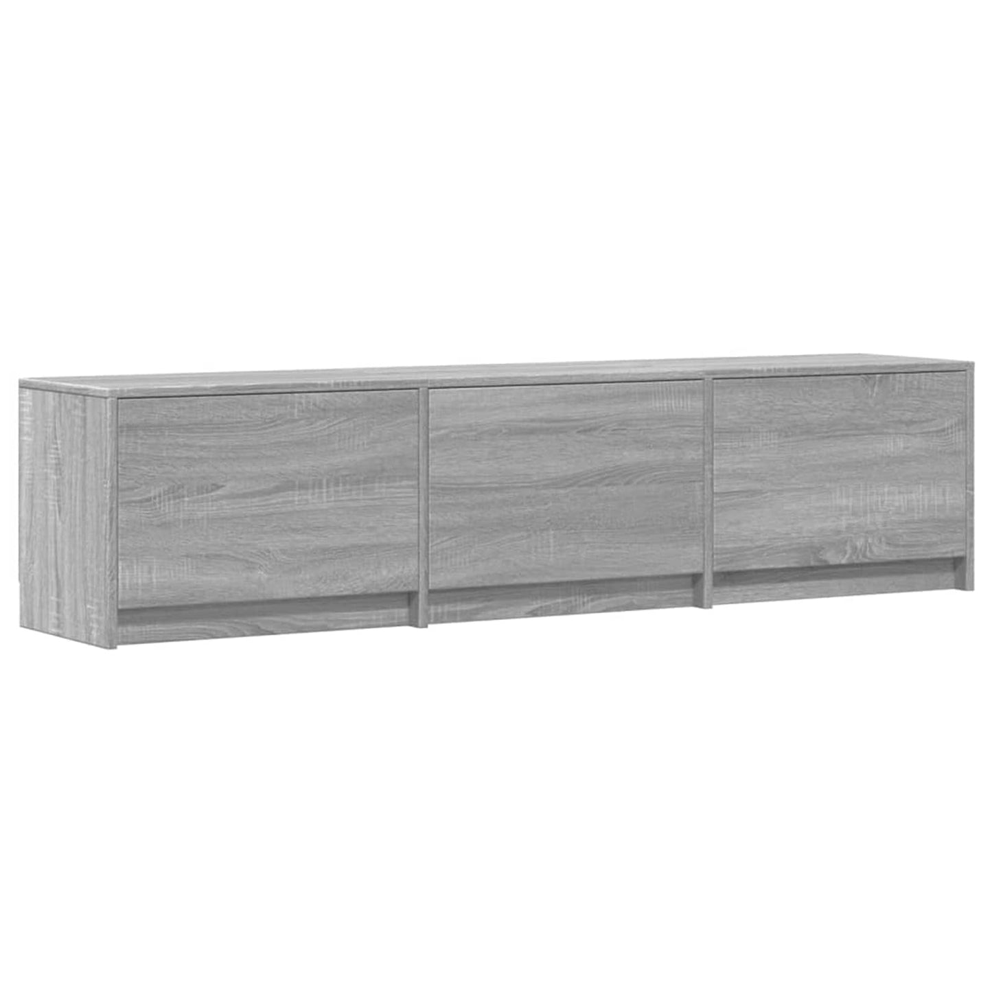 TV-kast met LED Grijs Sonoma 165 x 34 x 40 cm Bewerkt hout is nu te koop bij PeponiXL, paradijselijk wonen!