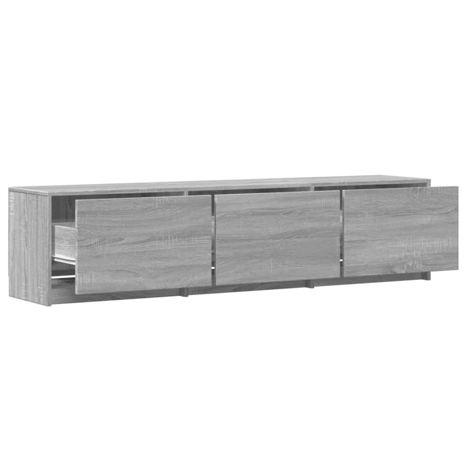 TV-kast met LED Grijs Sonoma 165 x 34 x 40 cm Bewerkt hout is nu te koop bij PeponiXL, paradijselijk wonen!