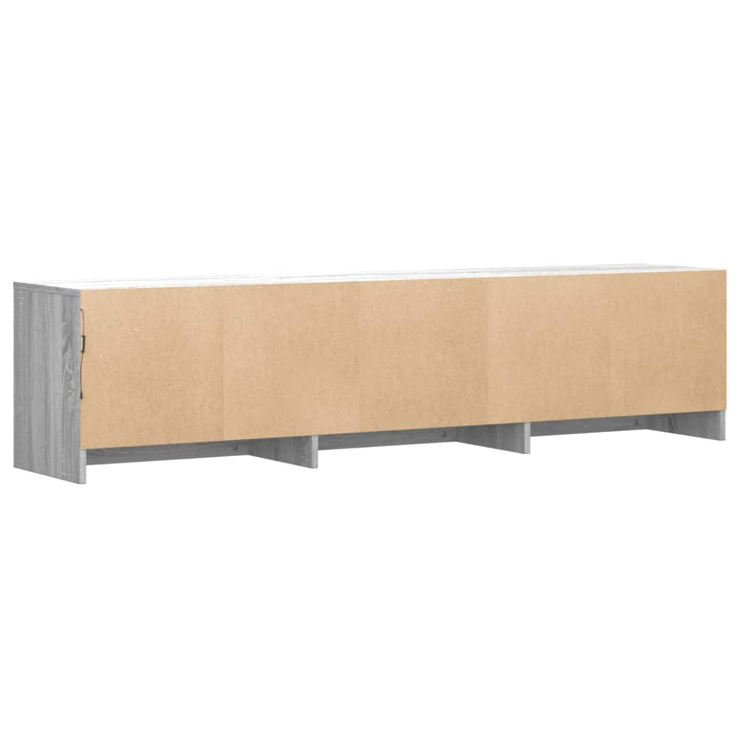 TV-kast met LED Grijs Sonoma 165 x 34 x 40 cm Bewerkt hout is nu te koop bij PeponiXL, paradijselijk wonen!