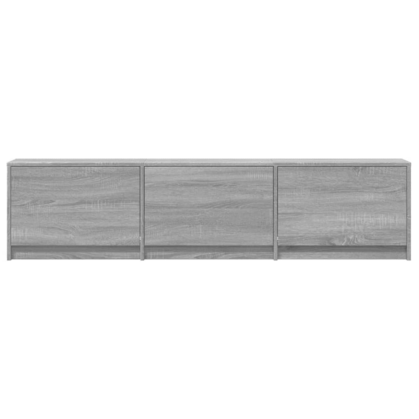 TV-kast met LED Grijs Sonoma 165 x 34 x 40 cm Bewerkt hout is nu te koop bij PeponiXL, paradijselijk wonen!