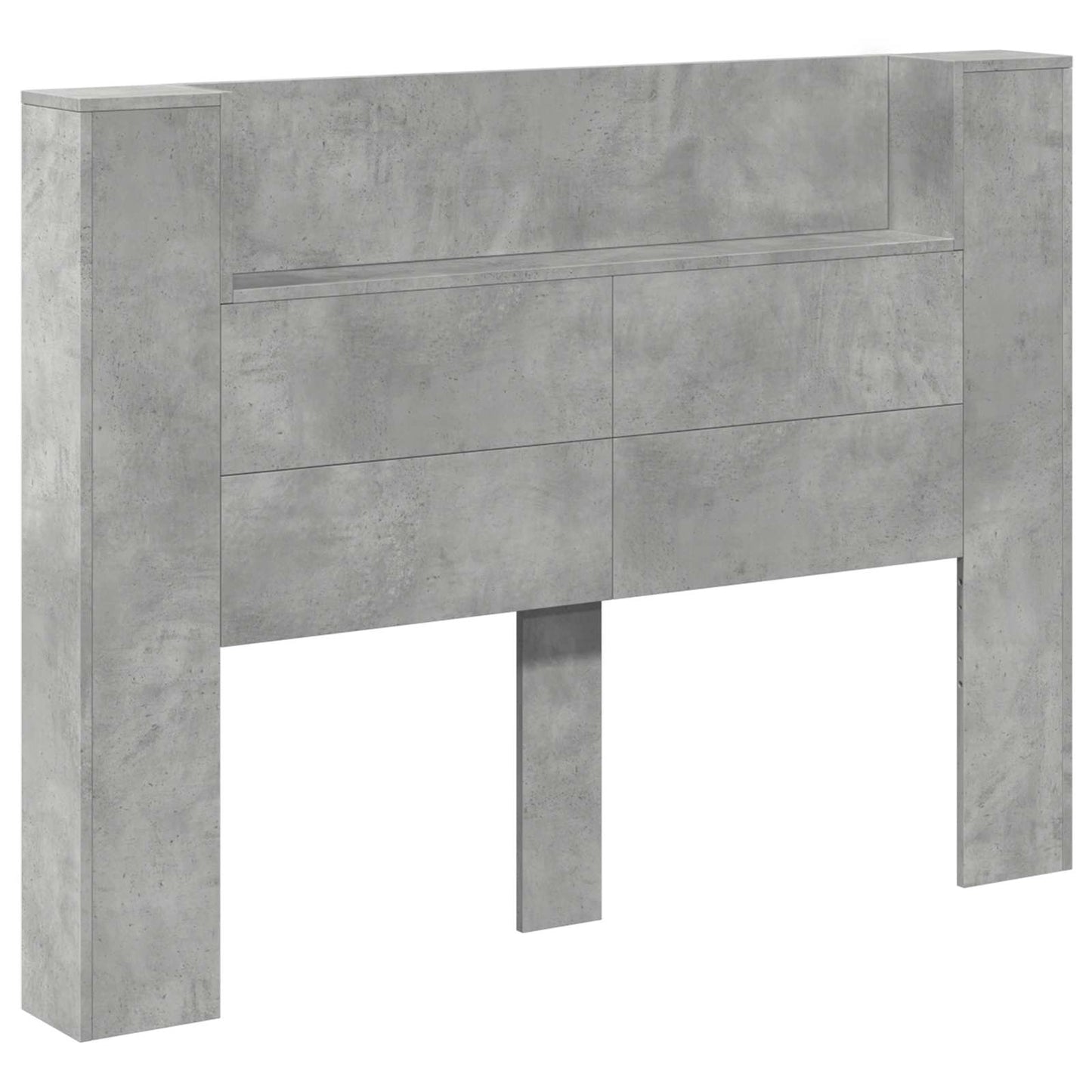 Hoofdbord Kast met LED Betonkleurig 140 x 16,5 x 103,5 cm is nu te koop bij PeponiXL, paradijselijk wonen!