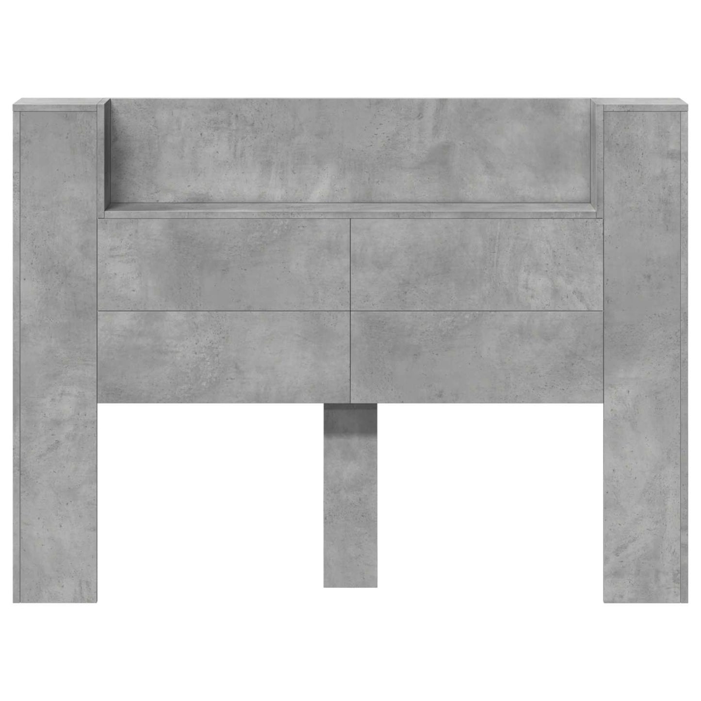 Hoofdbord Kast met LED Betonkleurig 140 x 16,5 x 103,5 cm is nu te koop bij PeponiXL, paradijselijk wonen!