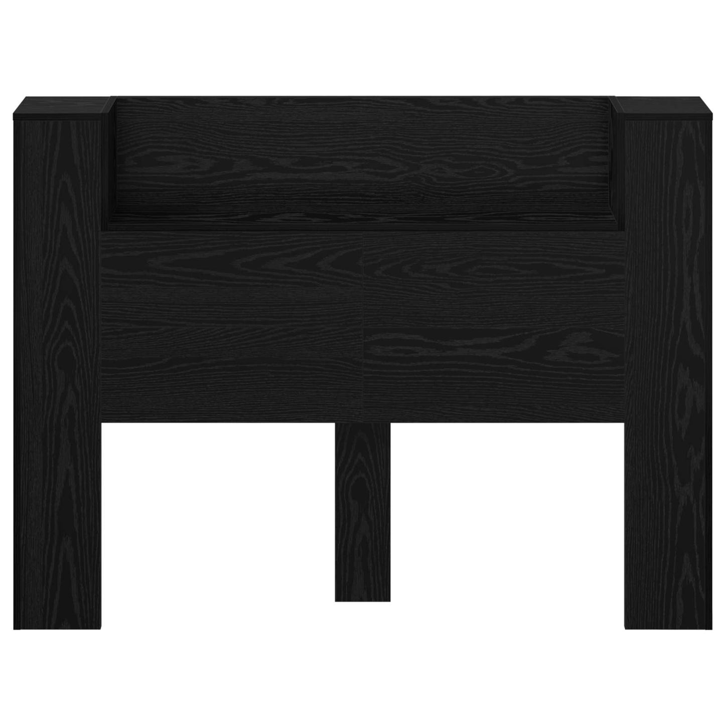 Hoofdbord Kast met LED Zwarte Eik 140 x 16,5 x 103,5 cm is nu te koop bij PeponiXL, paradijselijk wonen!