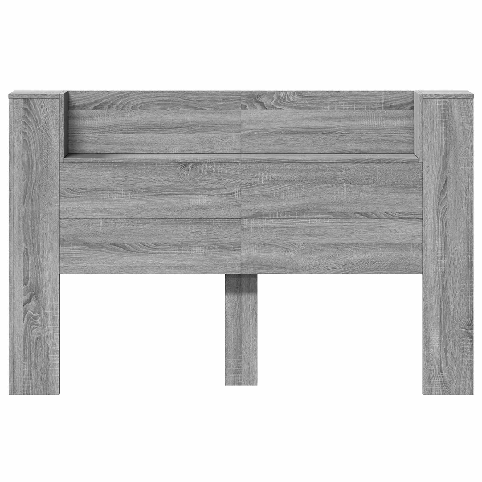Hoofdbord Kast met LED Grijze Sonoma 160 x 16,5 x 103,5 cm is nu te koop bij PeponiXL, paradijselijk wonen!