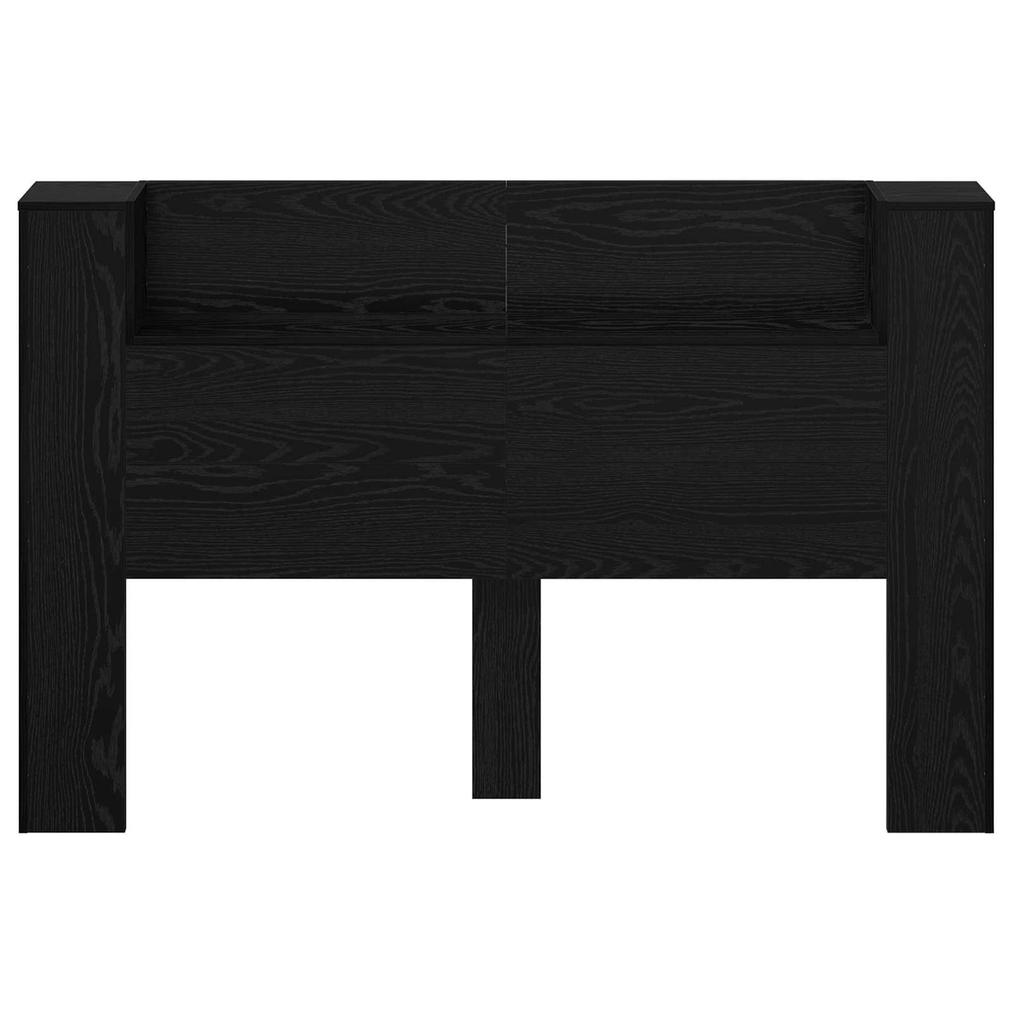 Hoofdbord Kast met LED Zwarte Eik 160 x 16,5 x 103,5 cm is nu te koop bij PeponiXL, paradijselijk wonen!