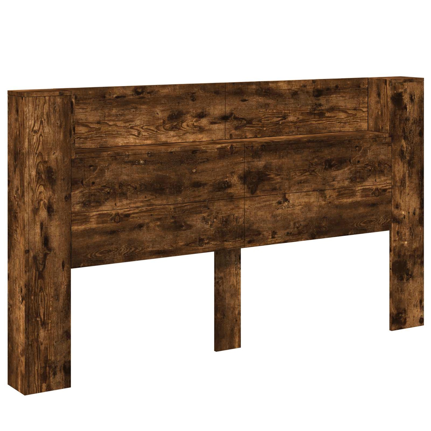 Hoofdbord Kast met LED Gerookte Eik 180 x 16,5 x 103,5 cm is nu te koop bij PeponiXL, paradijselijk wonen!