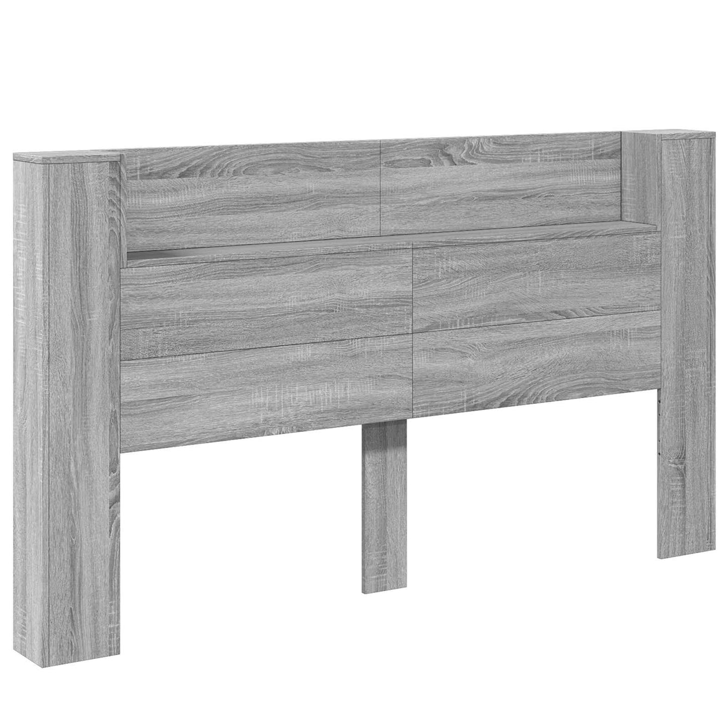 Hoofdbord Kast met LED Grijze Sonoma 180 x 16,5 x 103,5 cm is nu te koop bij PeponiXL, paradijselijk wonen!