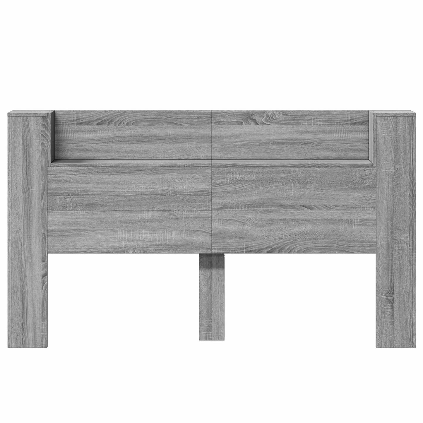 Hoofdbord Kast met LED Grijze Sonoma 180 x 16,5 x 103,5 cm is nu te koop bij PeponiXL, paradijselijk wonen!