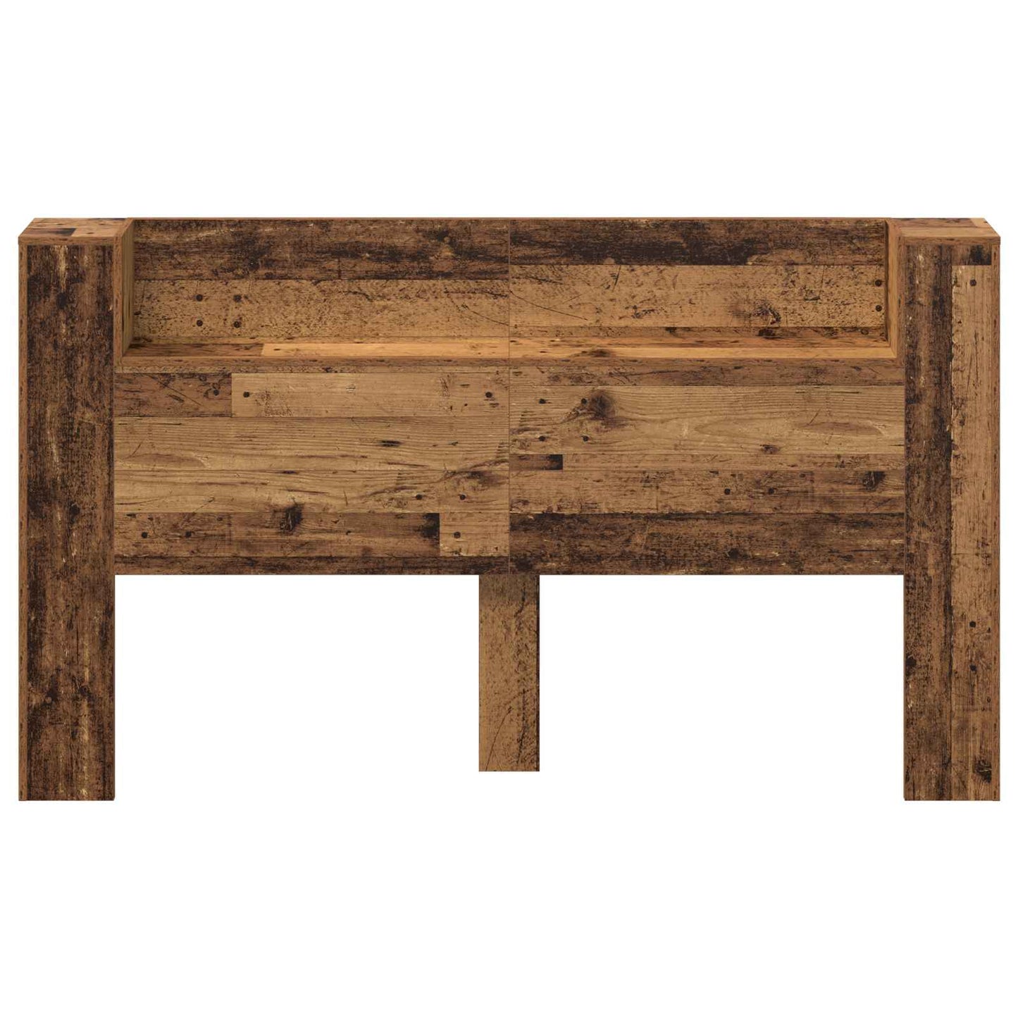 Hoofdbord Kast met LED met plank Oudhout 180 x 16,5 x 103,5 cm is nu te koop bij PeponiXL, paradijselijk wonen!
