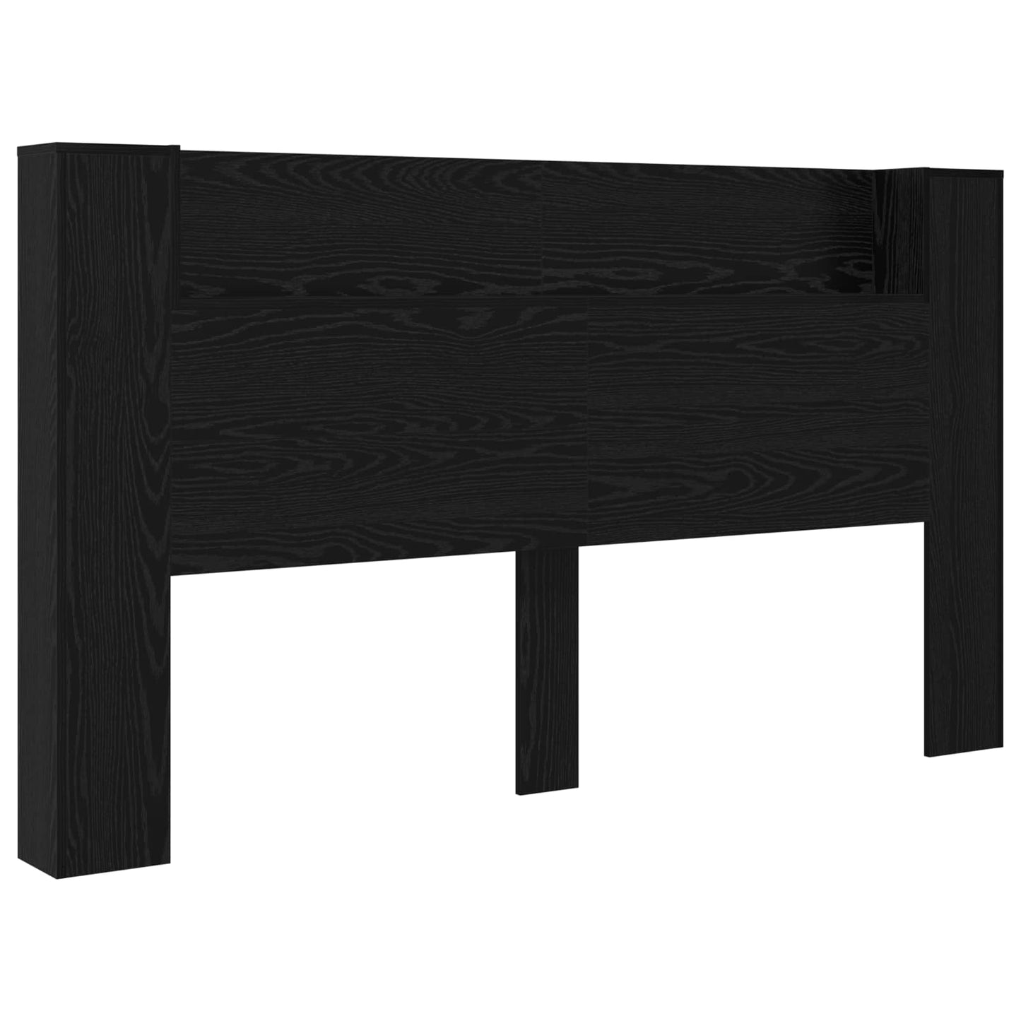 Hoofdbord Kast met LED Zwarte Eik 180 x 16,5 x 103,5 cm is nu te koop bij PeponiXL, paradijselijk wonen!