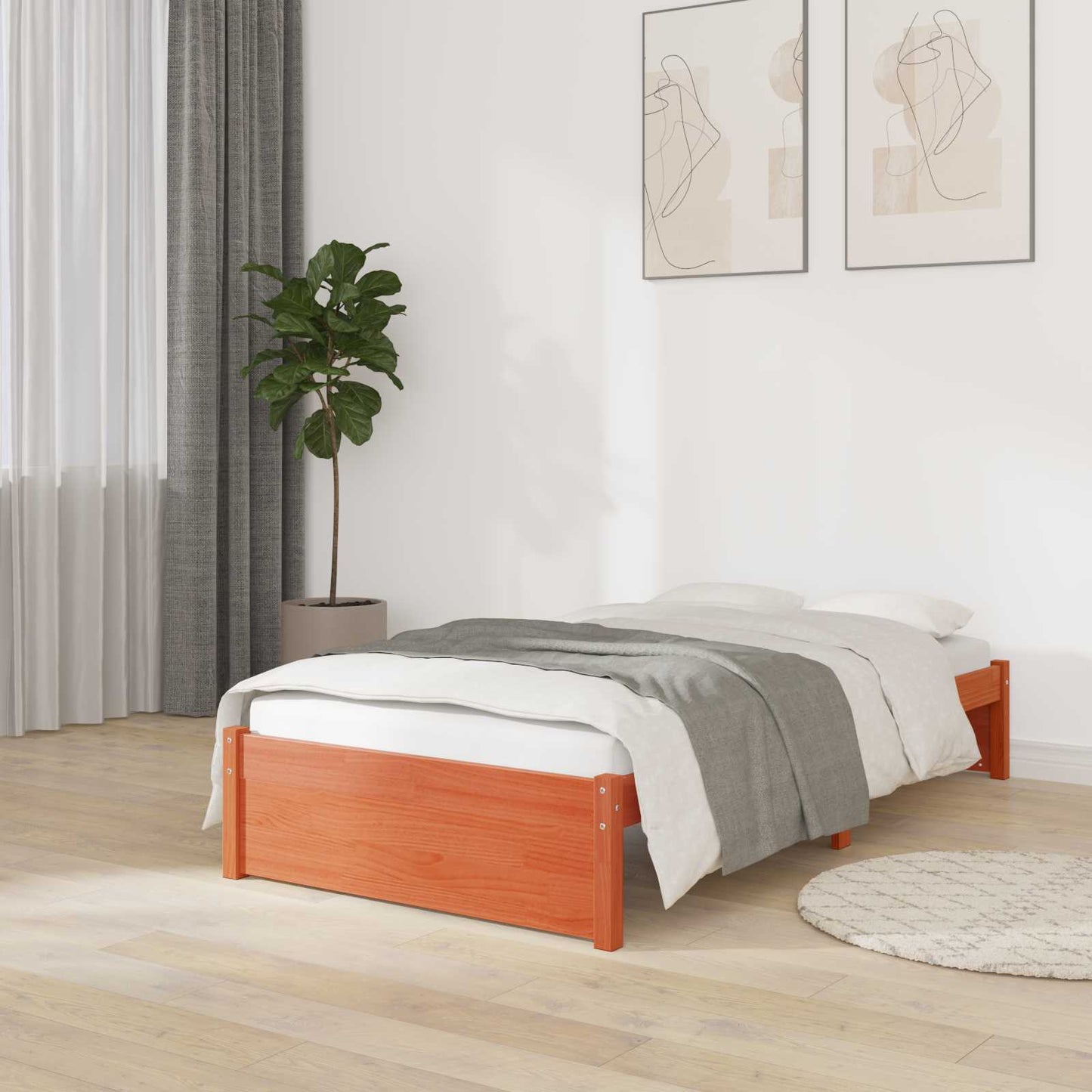 Bedframe Massief dennenhout is nu te koop bij PeponiXL, paradijselijk wonen!