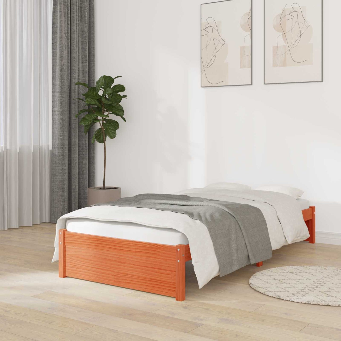 Bedframe Massief dennenhout is nu te koop bij PeponiXL, paradijselijk wonen!