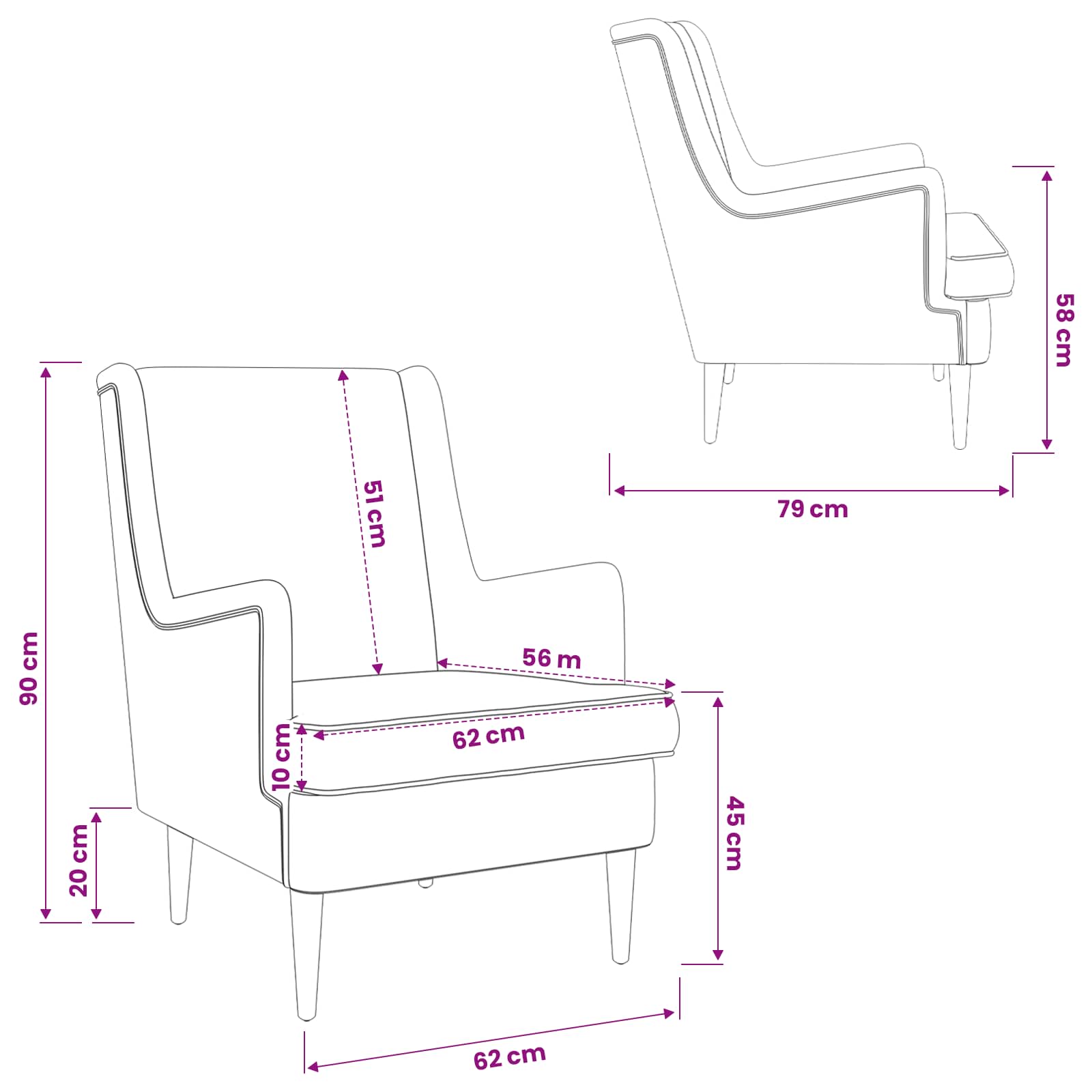 Fauteuil Donkergroen Stof is nu te koop bij PeponiXL, paradijselijk wonen!
