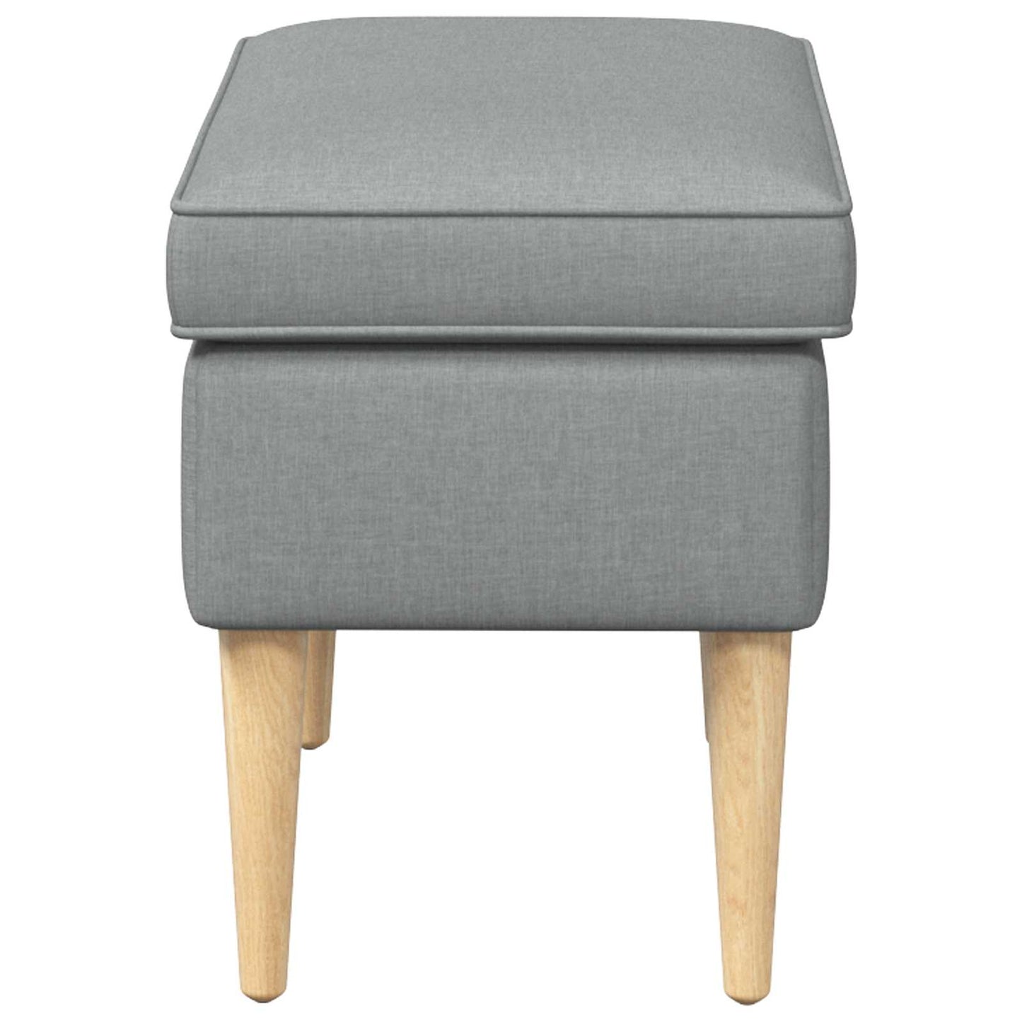 Voetenbank Lichtgrijs 55 x 35 x 41 cm Polyester is nu te koop bij PeponiXL, paradijselijk wonen!