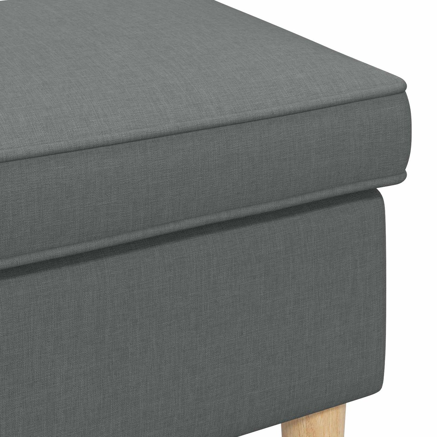 Voetenbank Donkergrijs 55 x 35 x 41 cm Polyester is nu te koop bij PeponiXL, paradijselijk wonen!