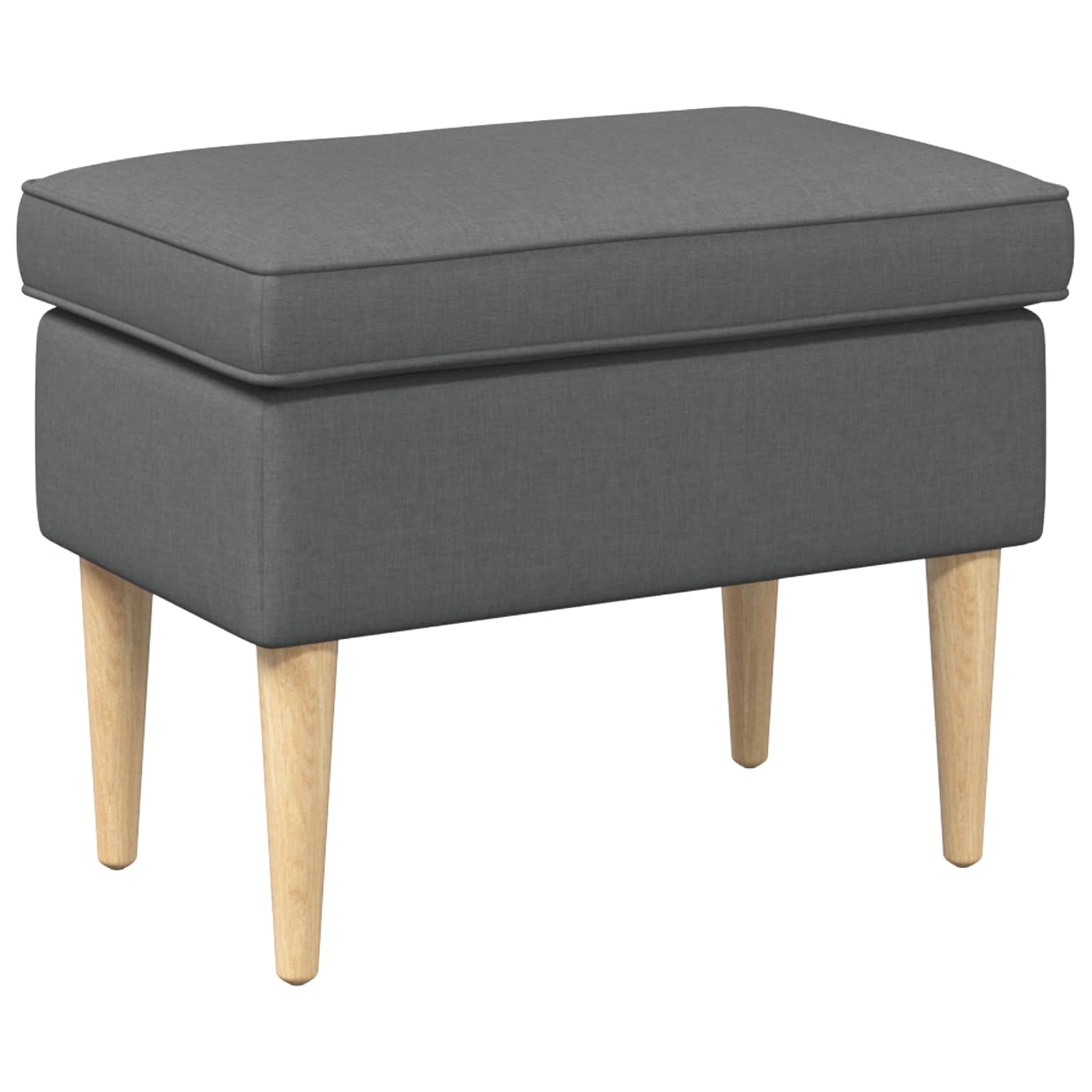 Voetenbank Donkergrijs 55 x 35 x 41 cm Polyester is nu te koop bij PeponiXL, paradijselijk wonen!