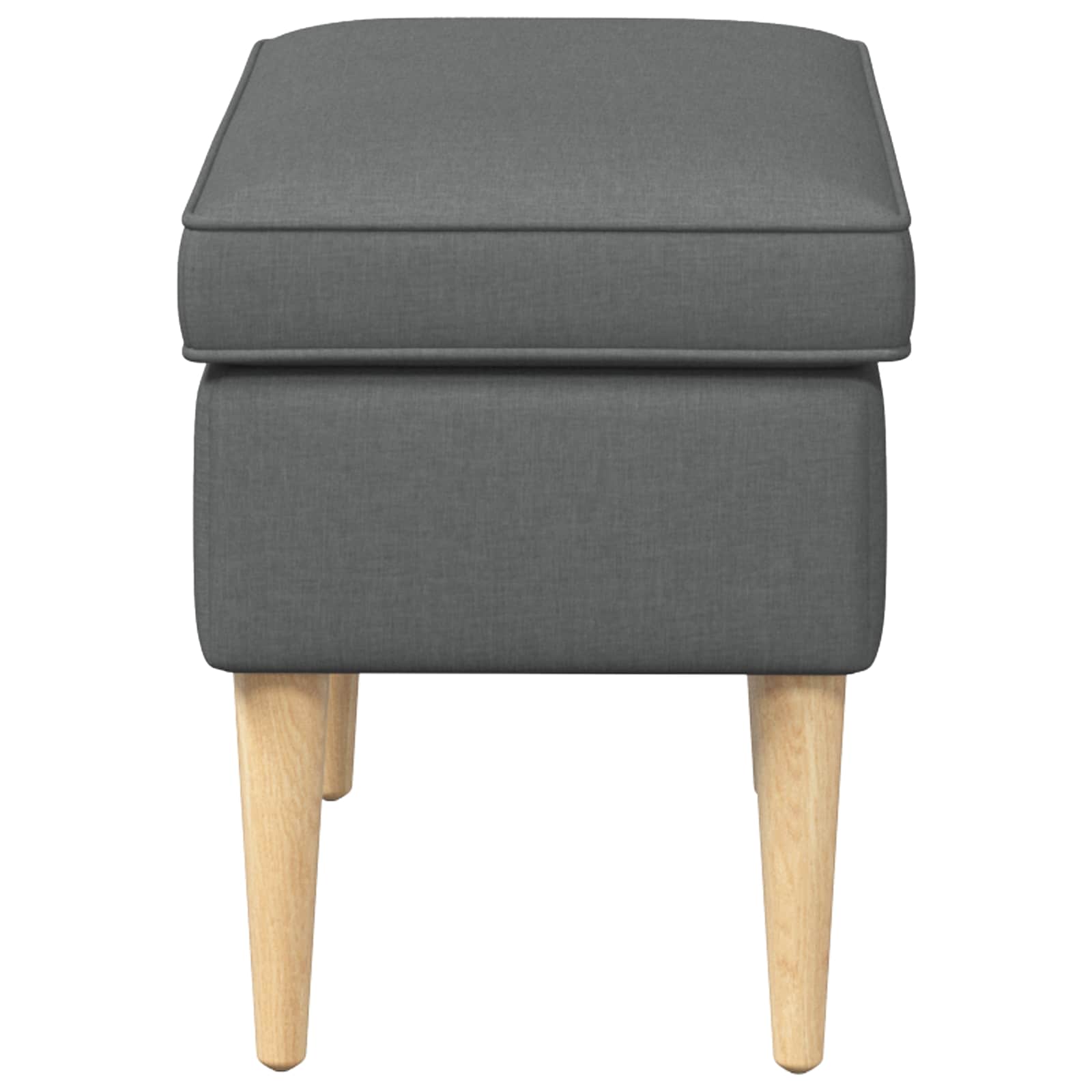 Voetenbank Donkergrijs 55 x 35 x 41 cm Polyester is nu te koop bij PeponiXL, paradijselijk wonen!