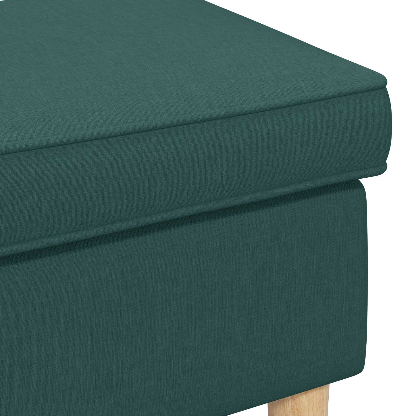 Voetenbank Donkergroen 55 x 35 x 41 cm Polyester is nu te koop bij PeponiXL, paradijselijk wonen!