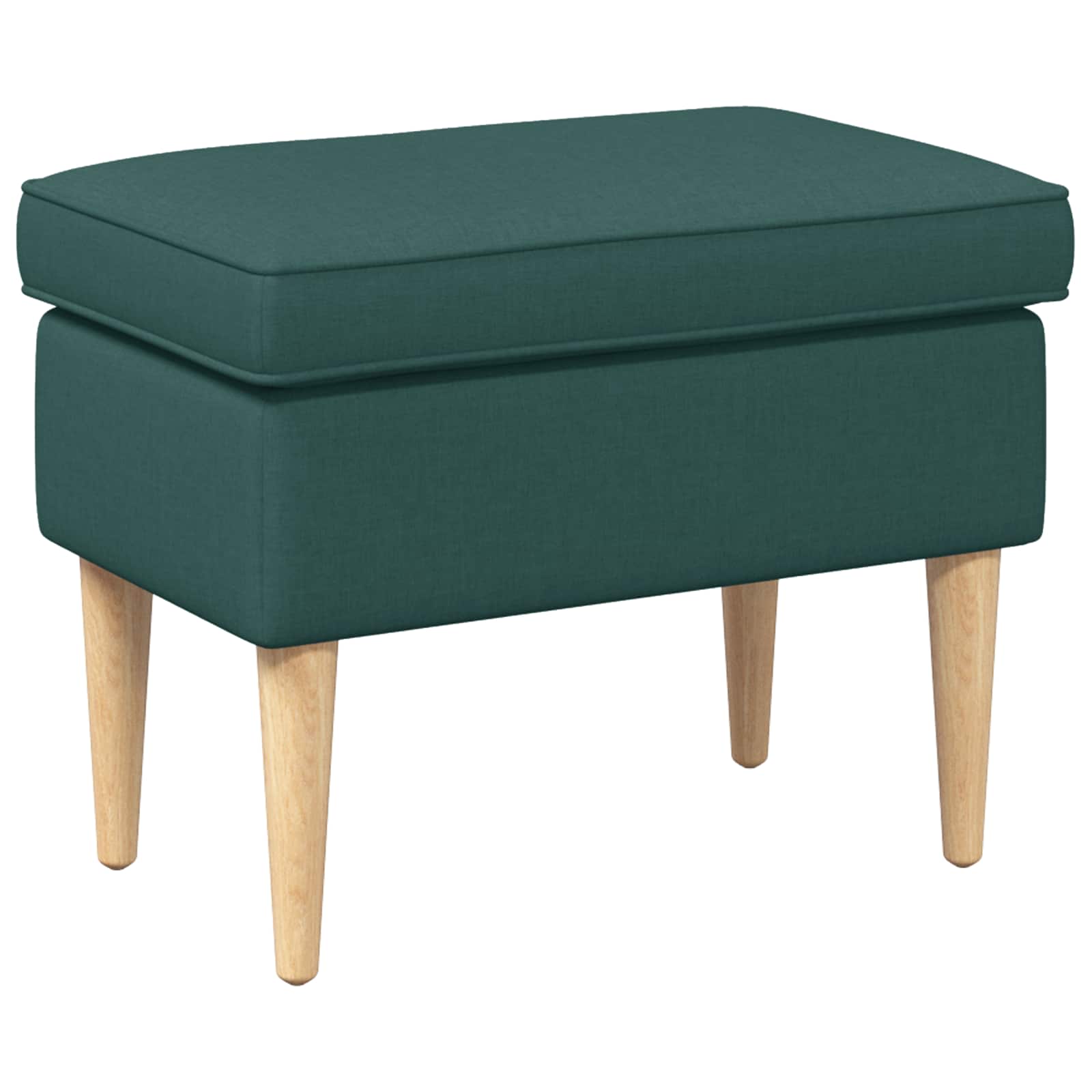 Voetenbank Donkergroen 55 x 35 x 41 cm Polyester is nu te koop bij PeponiXL, paradijselijk wonen!