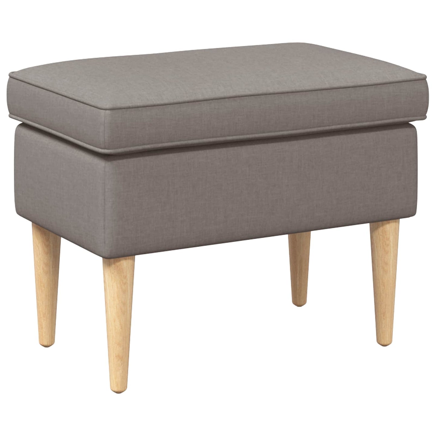 Voetenbank Taupe 55 x 35 x 41 cm Polyester is nu te koop bij PeponiXL, paradijselijk wonen!