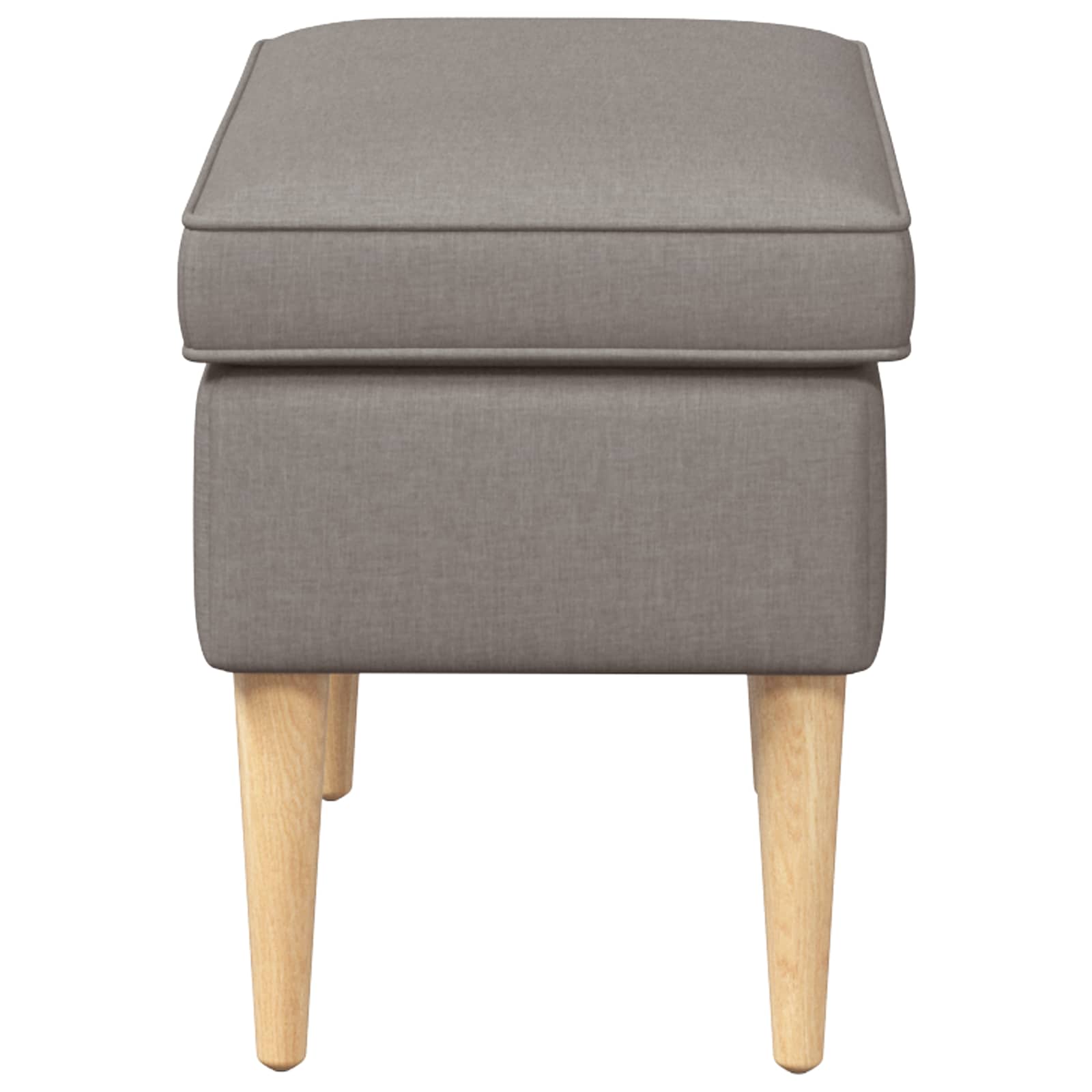 Voetenbank Taupe 55 x 35 x 41 cm Polyester is nu te koop bij PeponiXL, paradijselijk wonen!