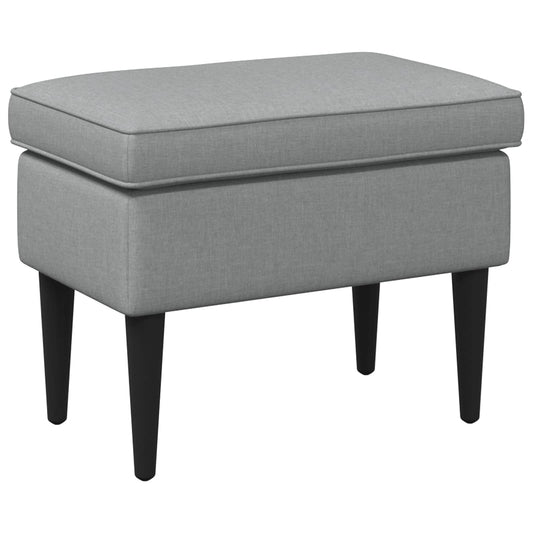 Voetenbank Lichtgrijs 55 x 35 x 41 cm Stof is nu te koop bij PeponiXL, paradijselijk wonen!