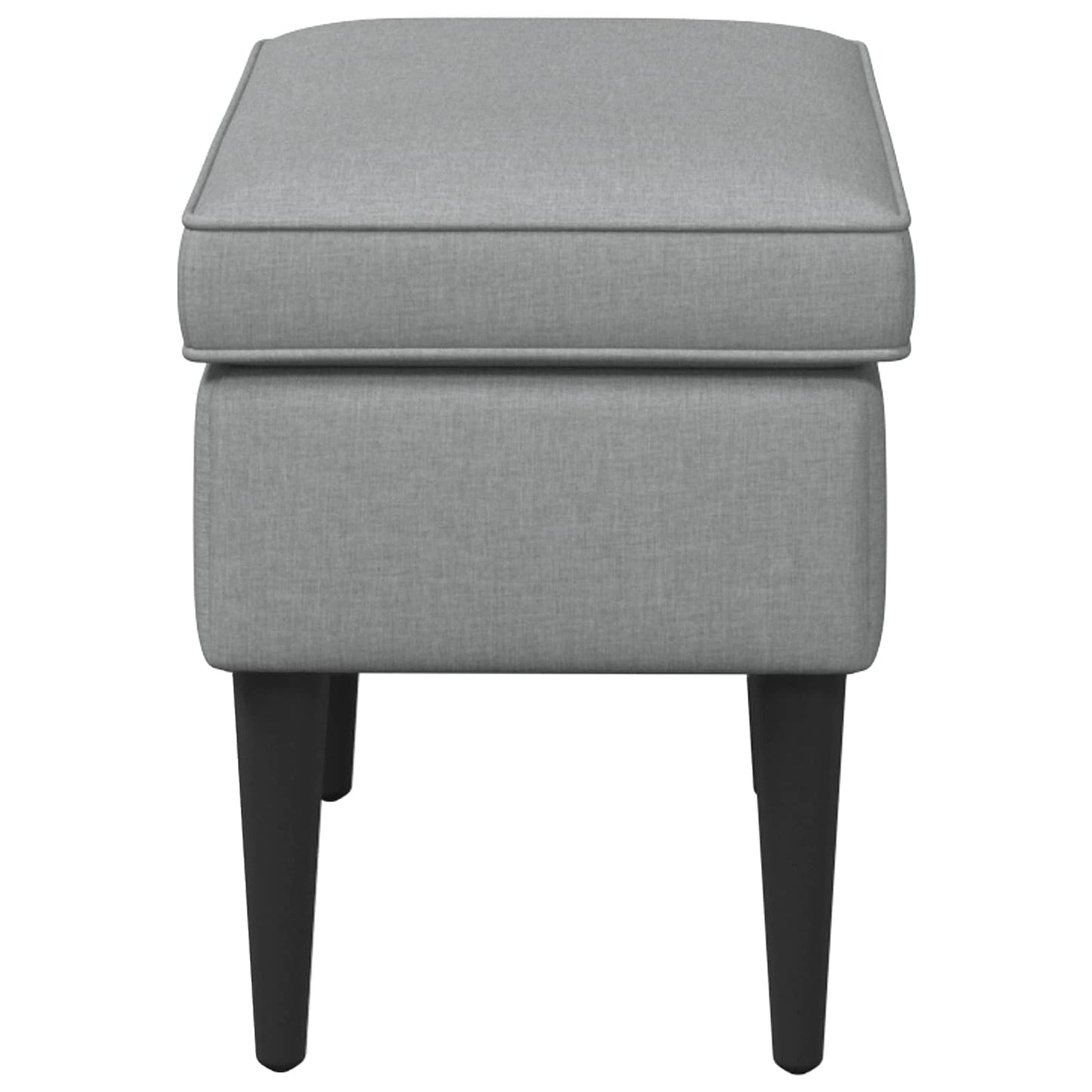 Voetenbank Lichtgrijs 55 x 35 x 41 cm Stof is nu te koop bij PeponiXL, paradijselijk wonen!