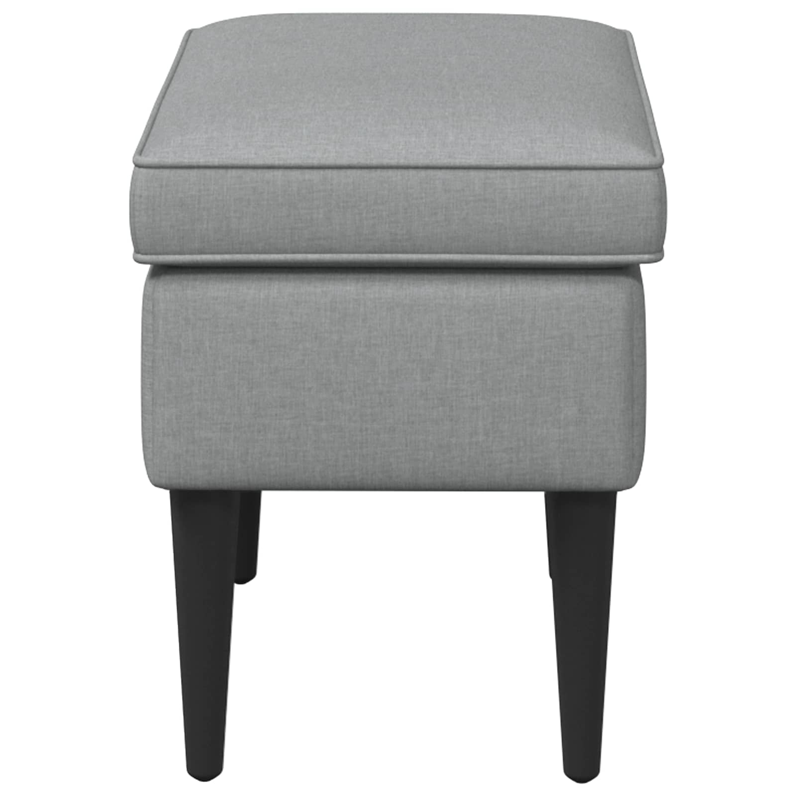 Voetenbank Lichtgrijs 55 x 35 x 41 cm Stof is nu te koop bij PeponiXL, paradijselijk wonen!