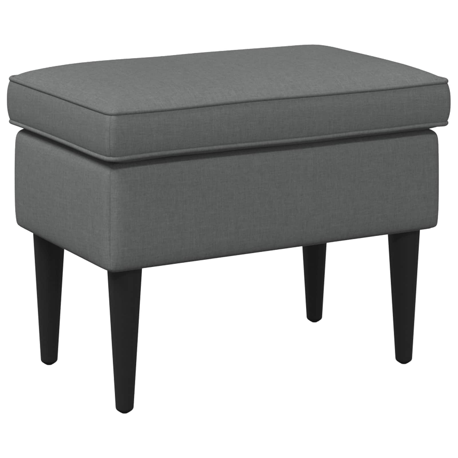 Voetenbank Donkergrijs 55 x 35 x 41 cm Stof is nu te koop bij PeponiXL, paradijselijk wonen!