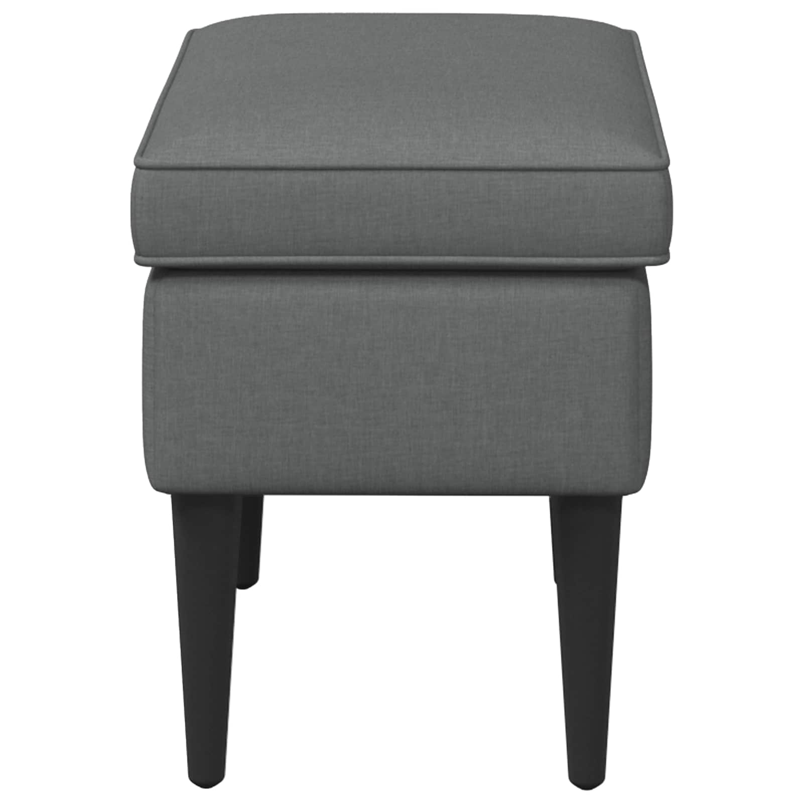 Voetenbank Donkergrijs 55 x 35 x 41 cm Stof is nu te koop bij PeponiXL, paradijselijk wonen!