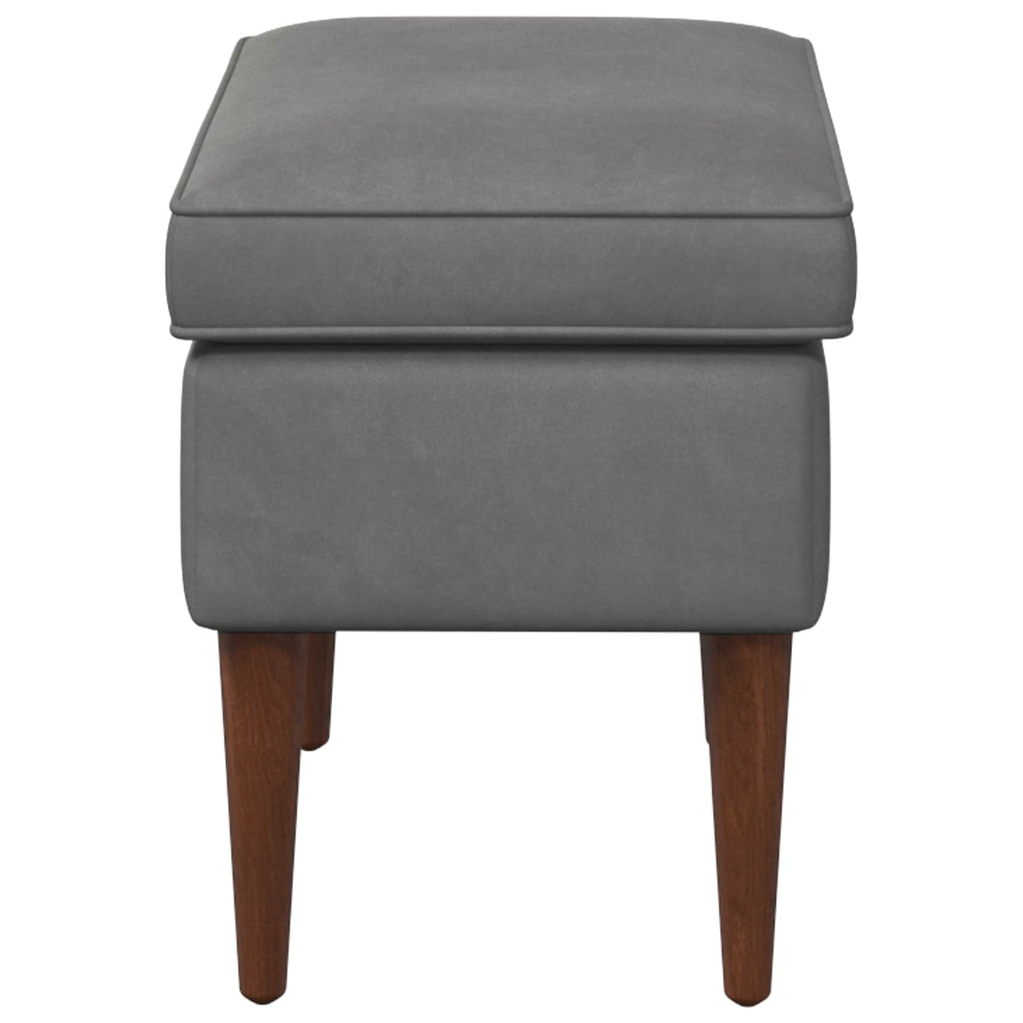 Voetenbank Donkergrijs 55 x 35 x 41 cm Fluweel is nu te koop bij PeponiXL, paradijselijk wonen!