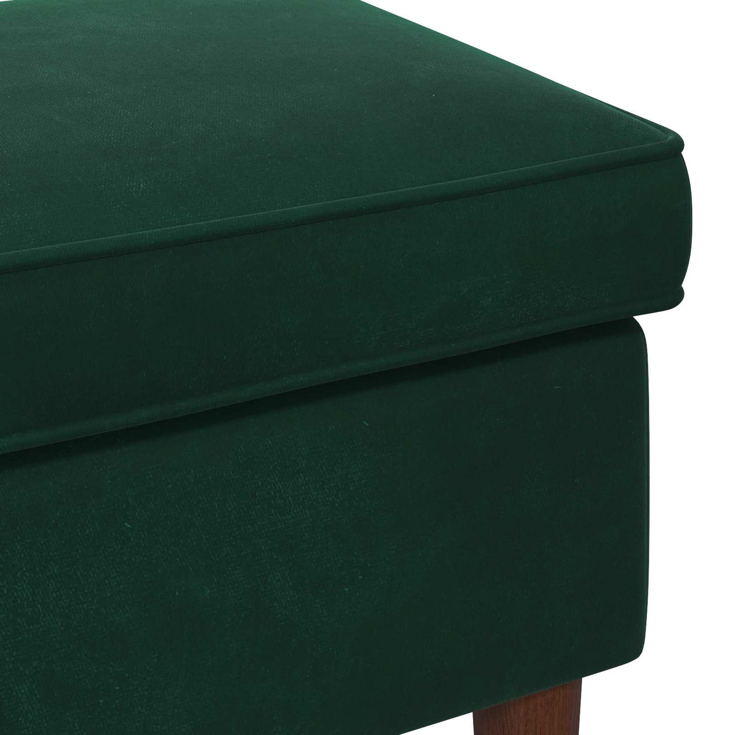 Voetenbank Donkergroen 55 x 35 x 41 cm Fluweel is nu te koop bij PeponiXL, paradijselijk wonen!