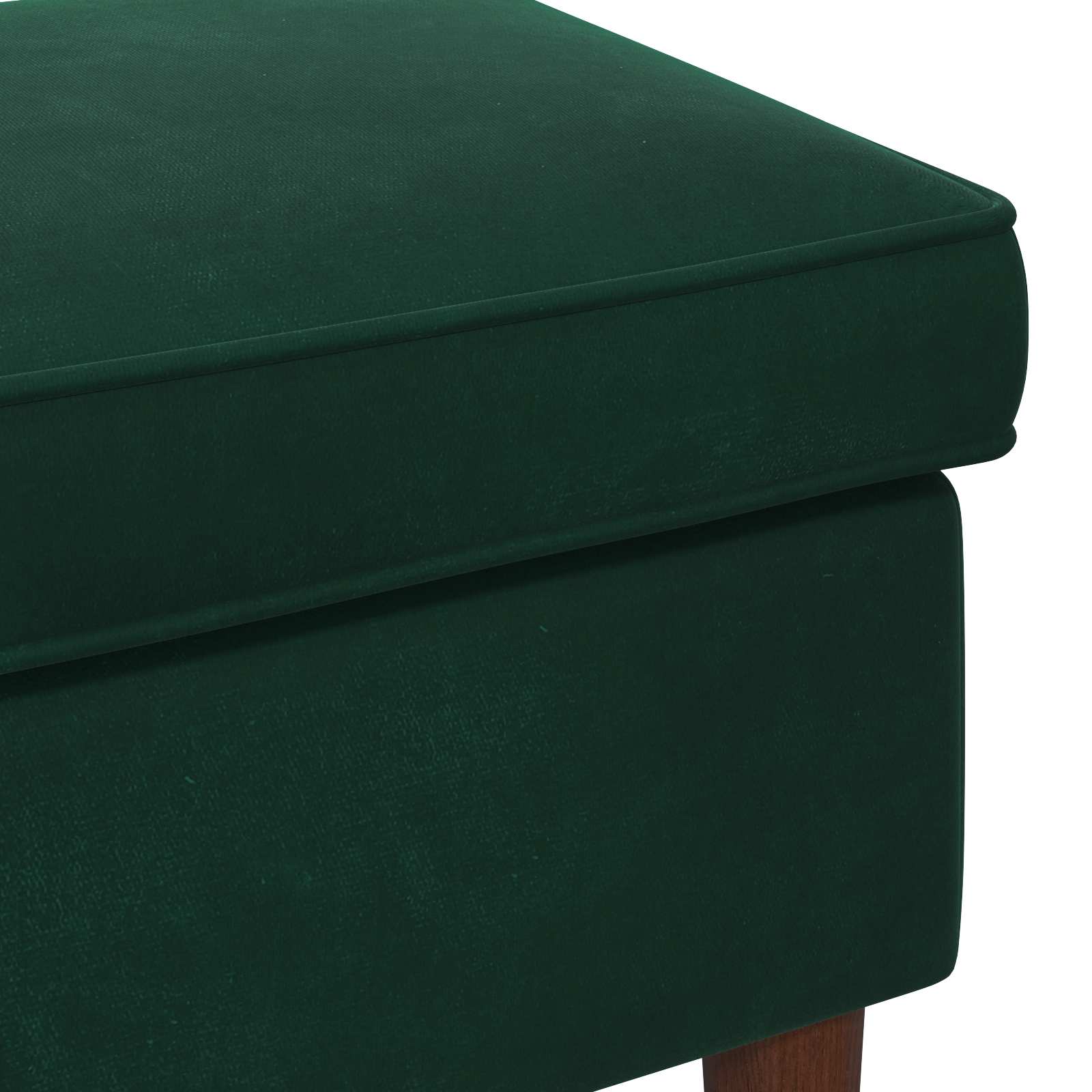 Voetenbank Donkergroen 55 x 35 x 41 cm Fluweel is nu te koop bij PeponiXL, paradijselijk wonen!