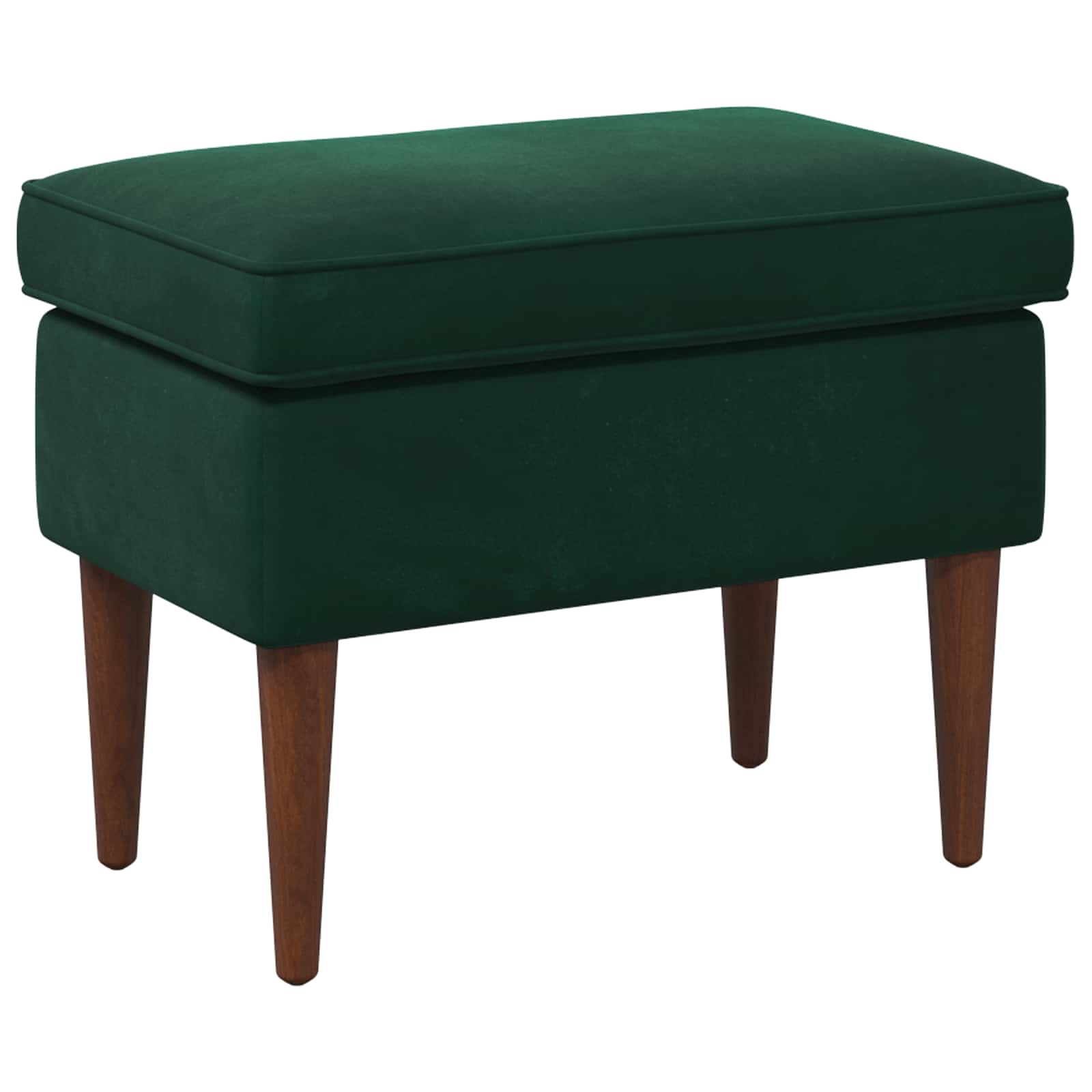 Voetenbank Donkergroen 55 x 35 x 41 cm Fluweel is nu te koop bij PeponiXL, paradijselijk wonen!
