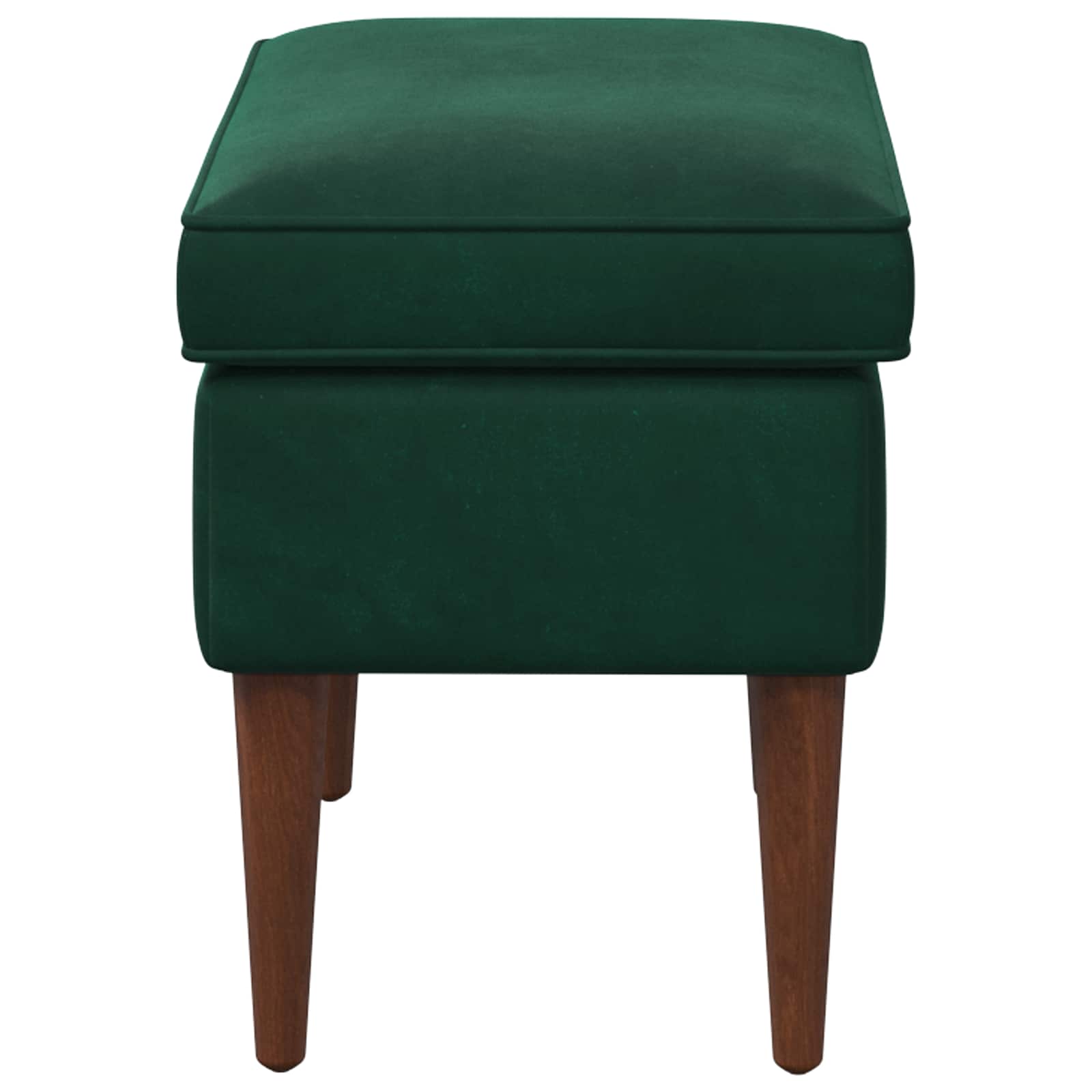 Voetenbank Donkergroen 55 x 35 x 41 cm Fluweel is nu te koop bij PeponiXL, paradijselijk wonen!