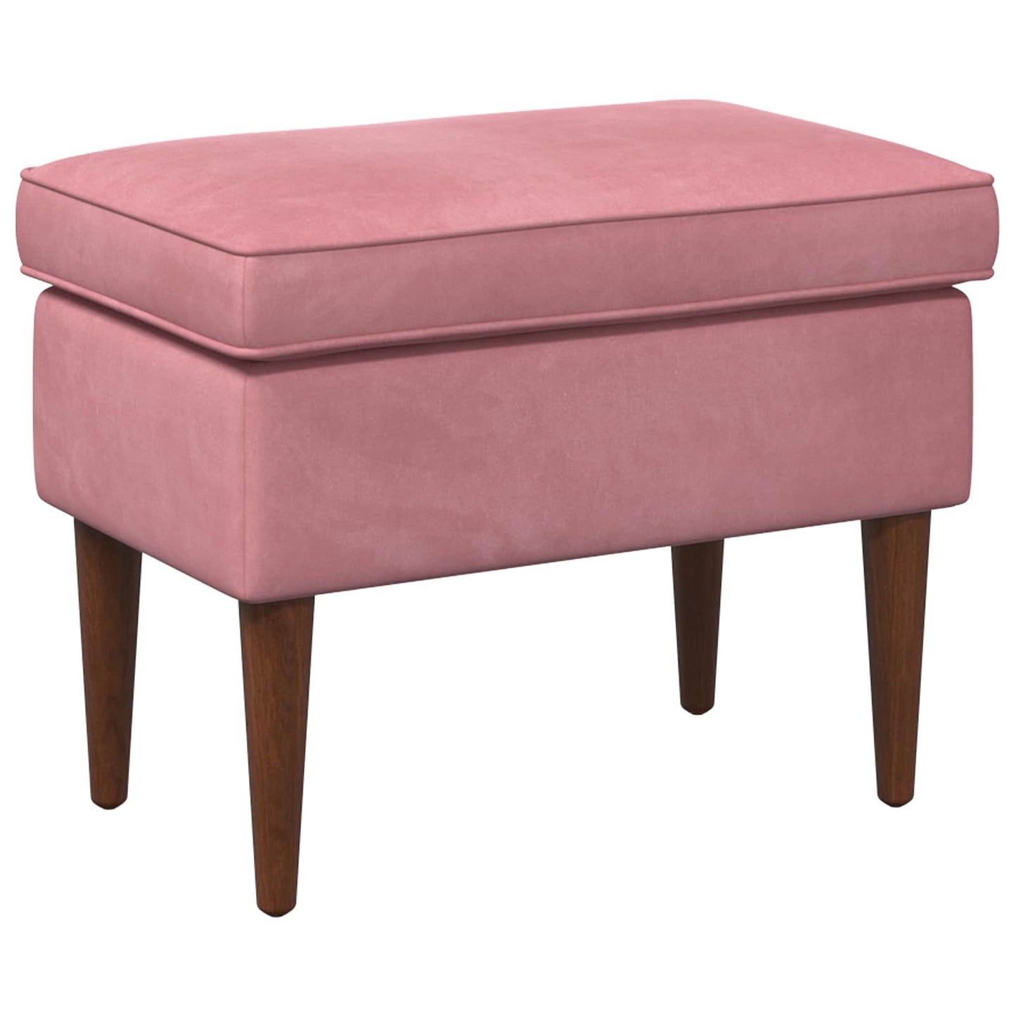 Voetenbank Roze 55 x 35 x 41 cm Fluweel is nu te koop bij PeponiXL, paradijselijk wonen!