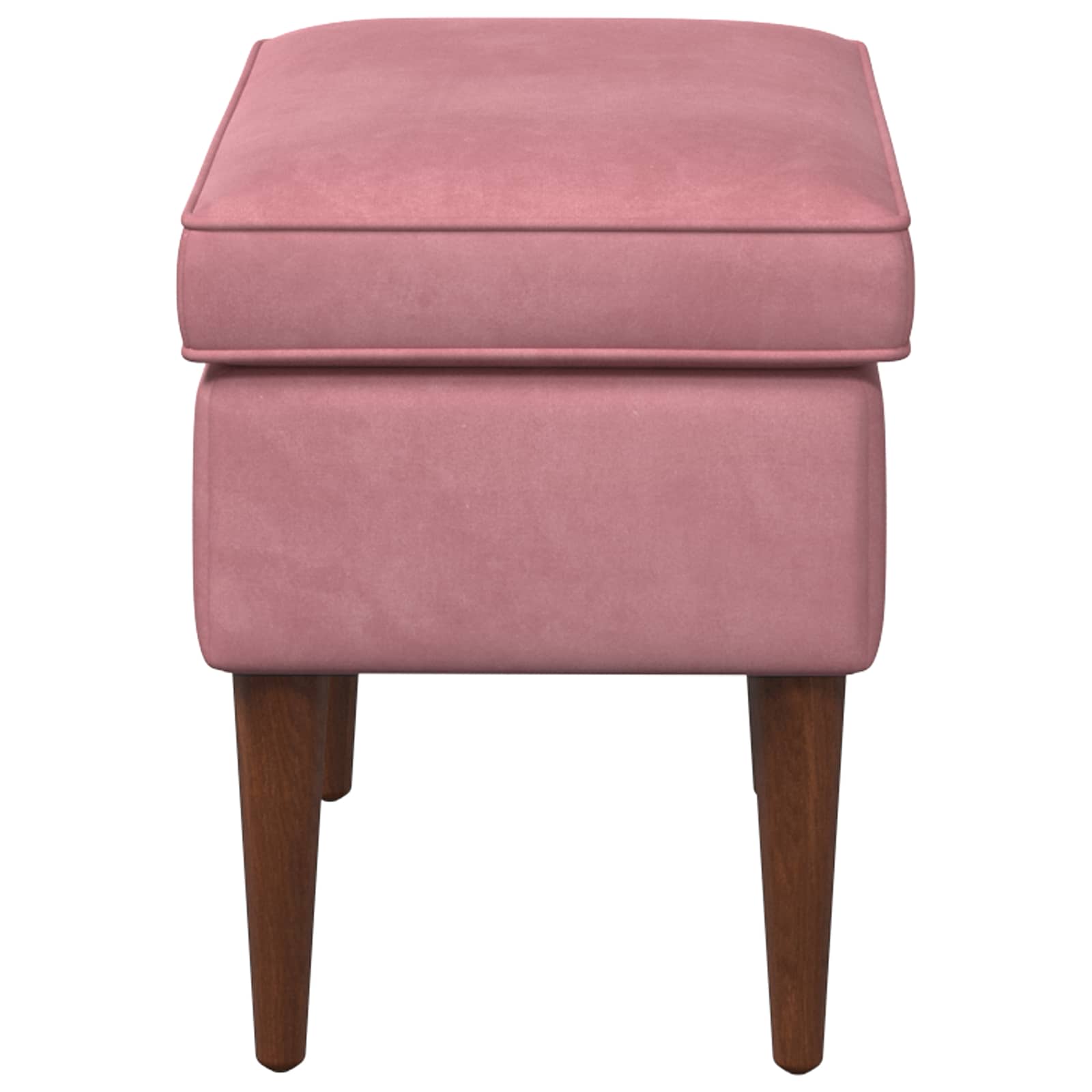 Voetenbank Roze 55 x 35 x 41 cm Fluweel is nu te koop bij PeponiXL, paradijselijk wonen!