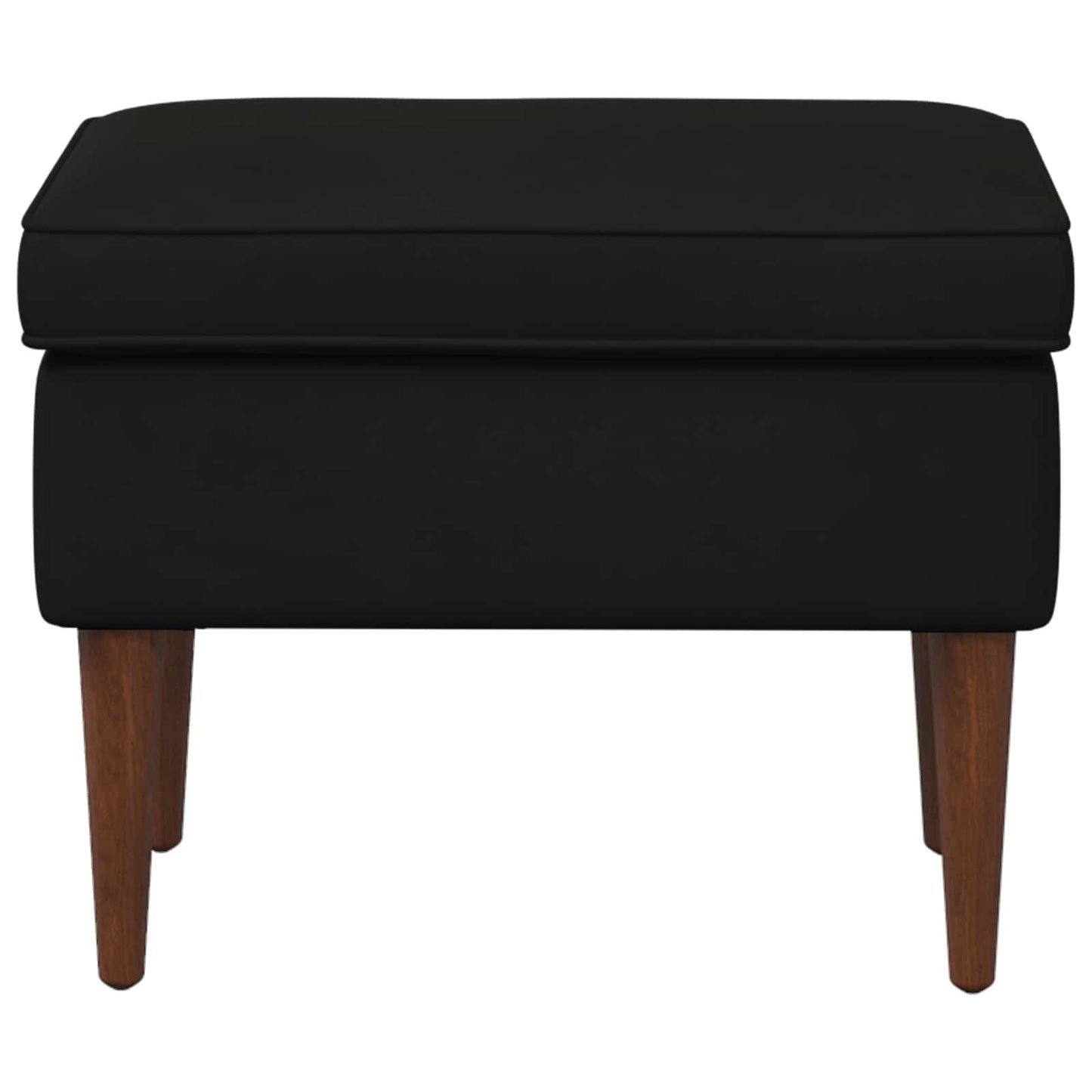 Voetenbank Zwart 55 x 35 x 41 cm Fluweel is nu te koop bij PeponiXL, paradijselijk wonen!