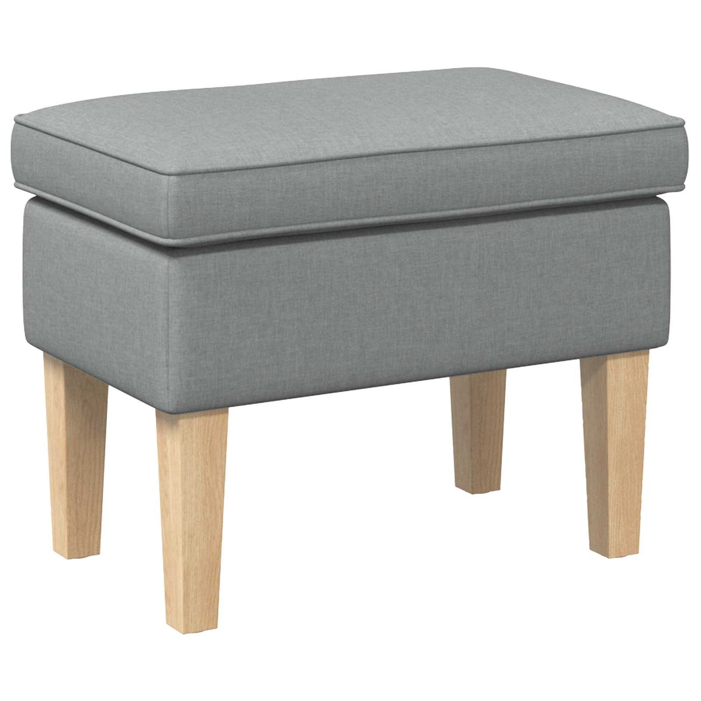 Voetenbank Lichtgrijs 55 x 35 x 41 cm Stof is nu te koop bij PeponiXL, paradijselijk wonen!
