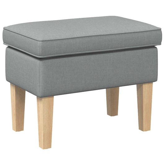 Voetenbank Lichtgrijs 55 x 35 x 41 cm Stof is nu te koop bij PeponiXL, paradijselijk wonen!