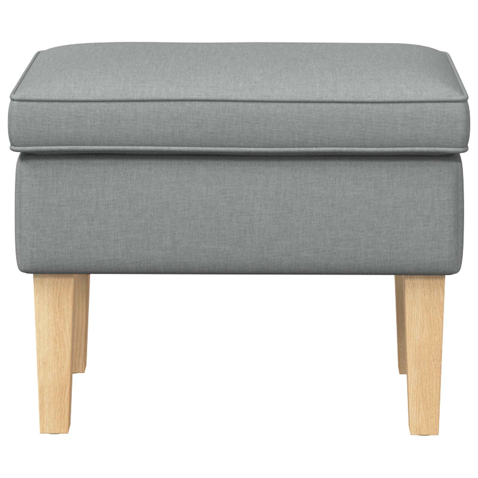 Voetenbank Lichtgrijs 55 x 35 x 41 cm Stof is nu te koop bij PeponiXL, paradijselijk wonen!