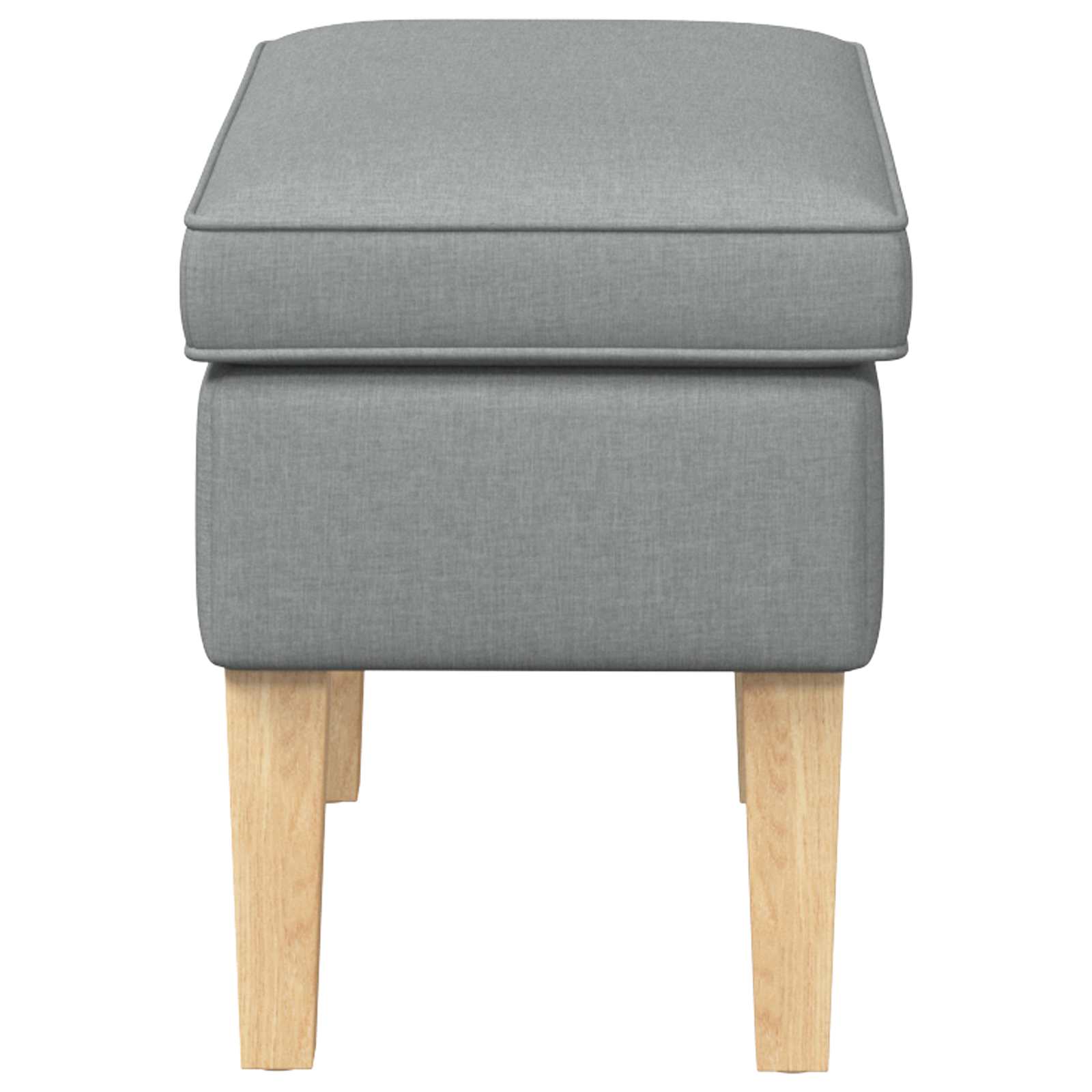 Voetenbank Lichtgrijs 55 x 35 x 41 cm Stof is nu te koop bij PeponiXL, paradijselijk wonen!