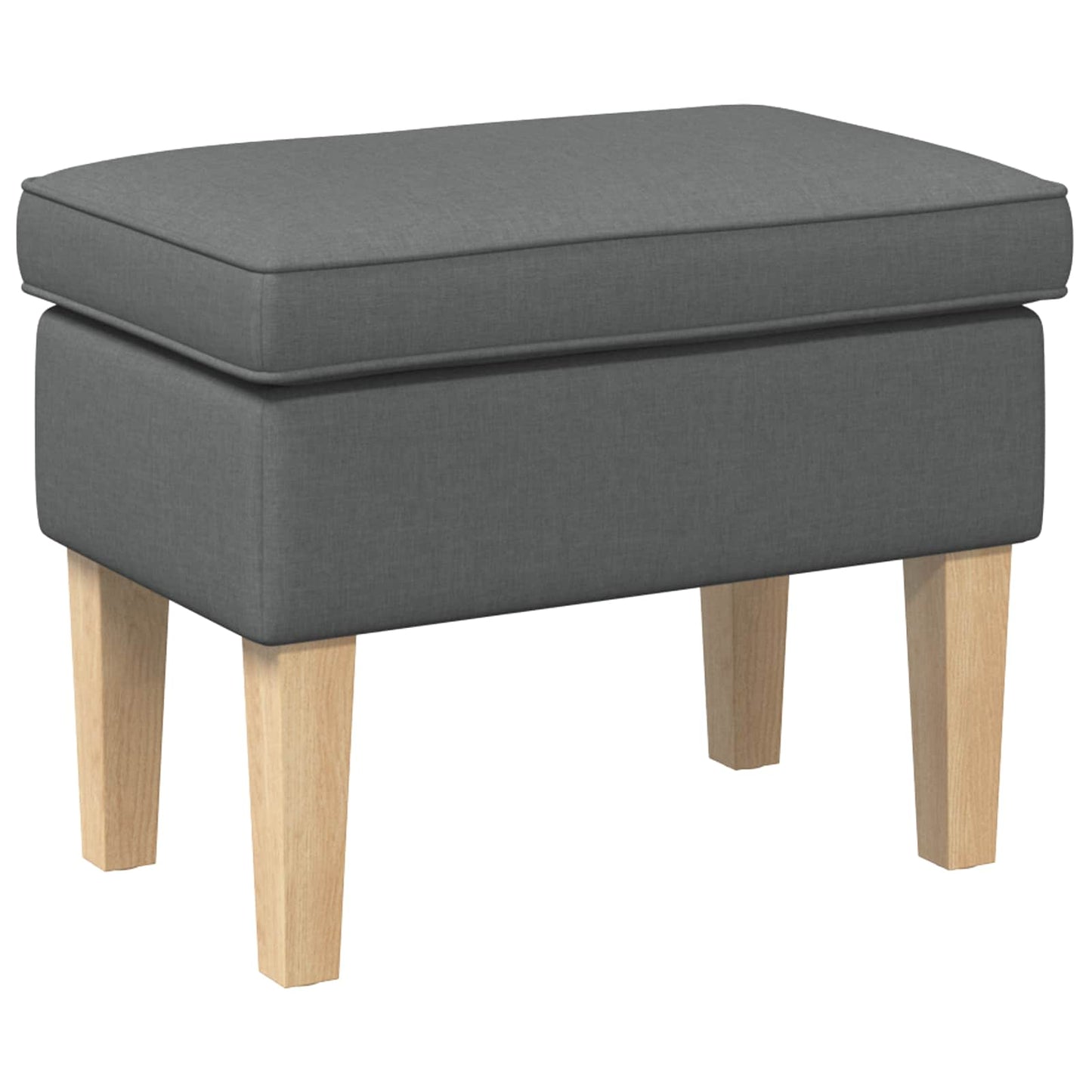 Voetenbank Donkergrijs 55 x 35 x 41 cm Stof is nu te koop bij PeponiXL, paradijselijk wonen!
