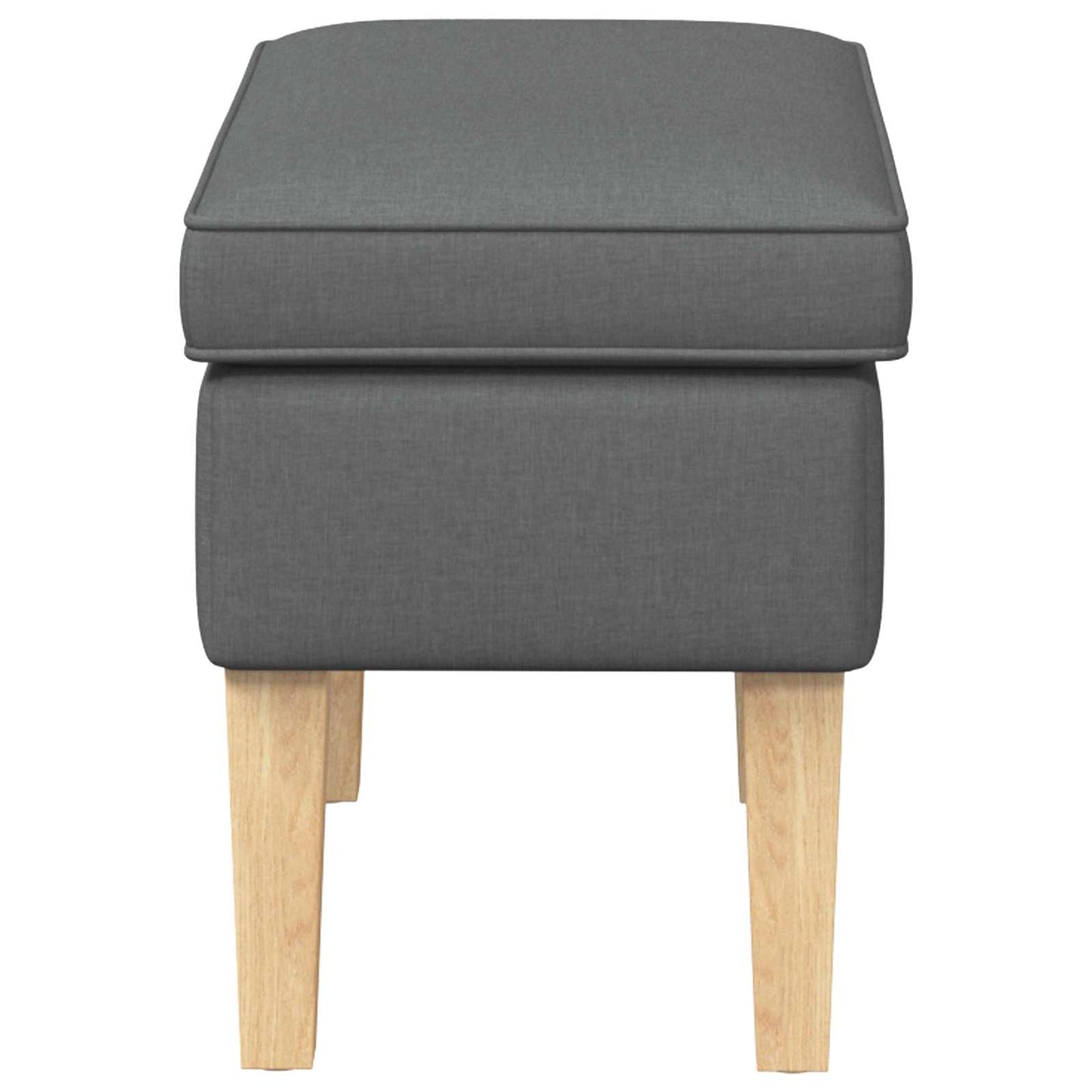 Voetenbank Donkergrijs 55 x 35 x 41 cm Stof is nu te koop bij PeponiXL, paradijselijk wonen!