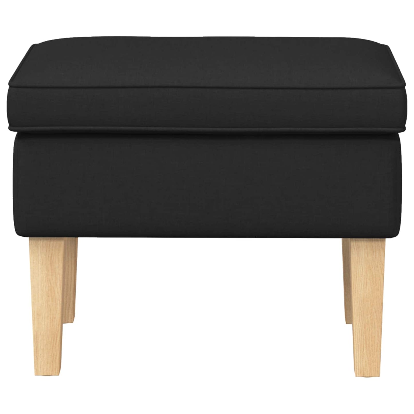 Voetenbank Zwart 55 x 35 x 41 cm Stof is nu te koop bij PeponiXL, paradijselijk wonen!