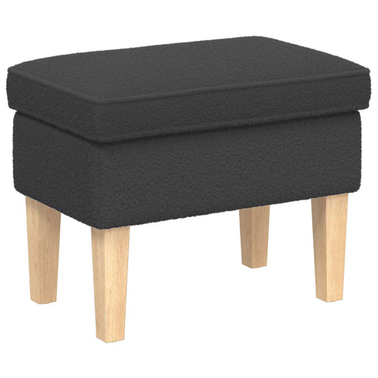 Voetenbank Donkergrijs 55 x 35 x 41 cm Bouclé is nu te koop bij PeponiXL, paradijselijk wonen!