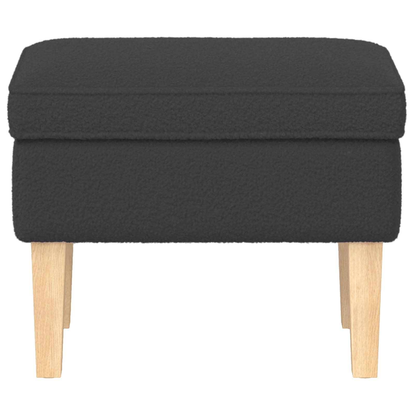 Voetenbank Donkergrijs 55 x 35 x 41 cm Bouclé is nu te koop bij PeponiXL, paradijselijk wonen!