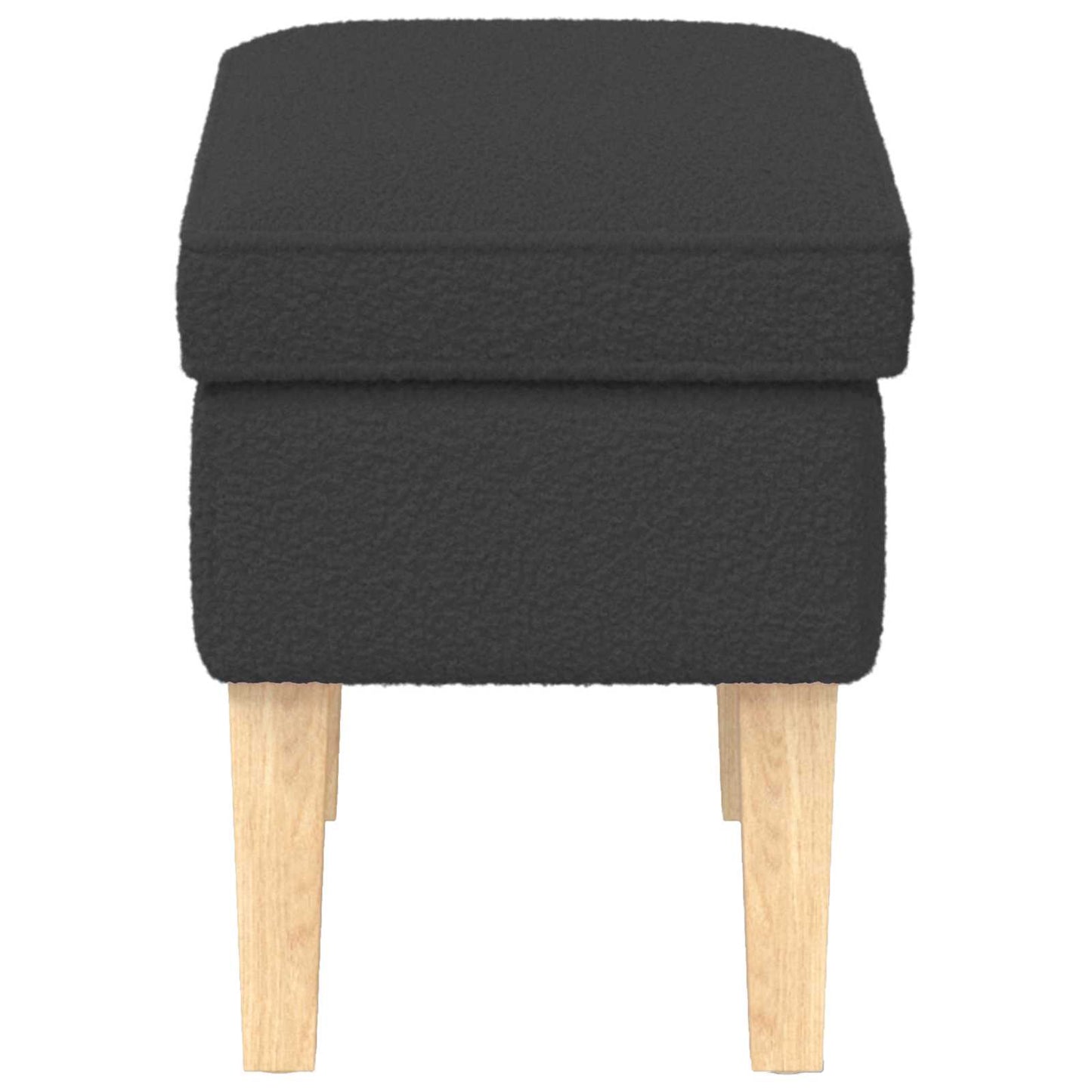 Voetenbank Donkergrijs 55 x 35 x 41 cm Bouclé is nu te koop bij PeponiXL, paradijselijk wonen!